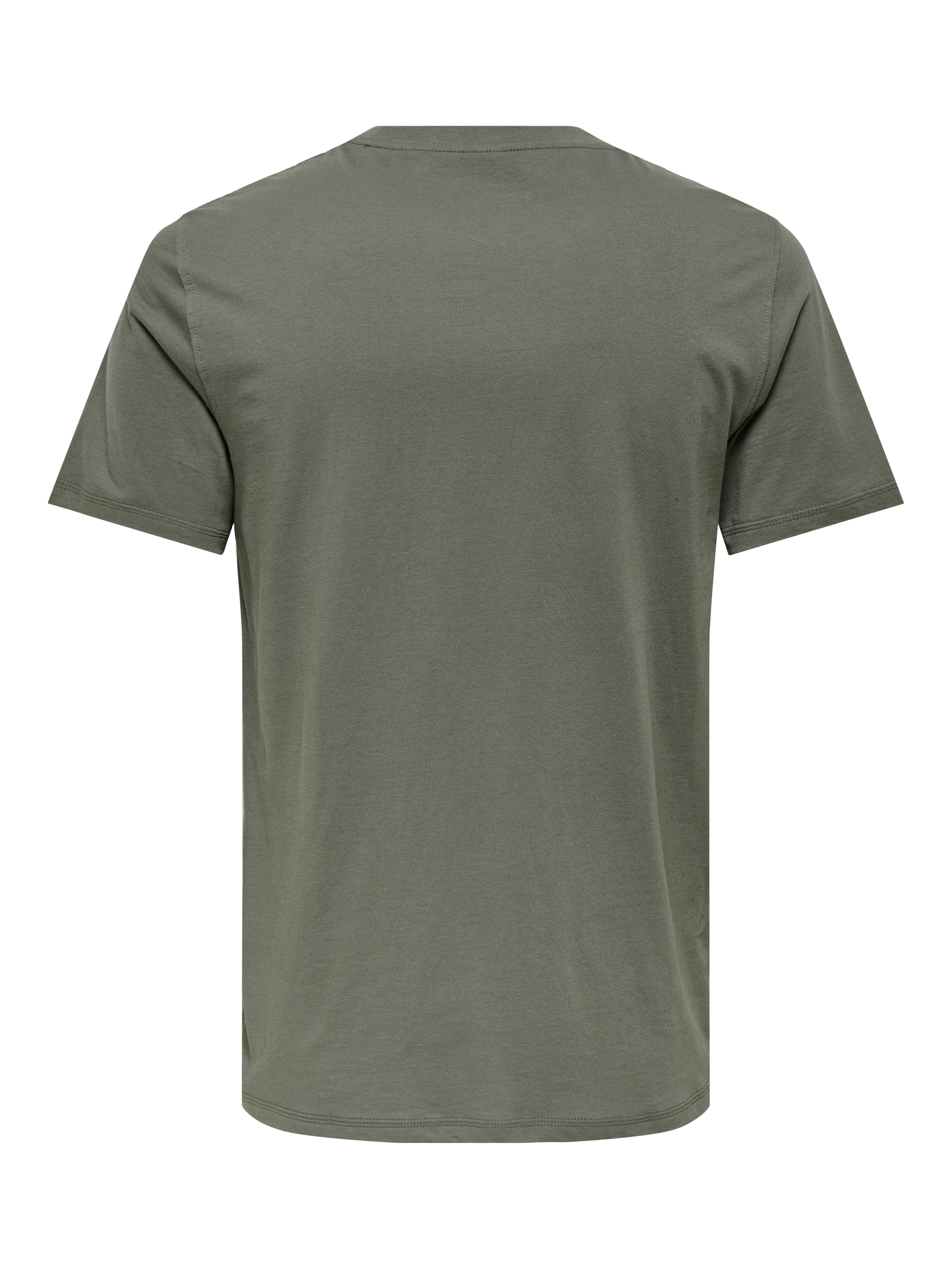 ONLY & SONS Shirt met ronde hals ONSMAX LIFE REG SS STITCH TEE