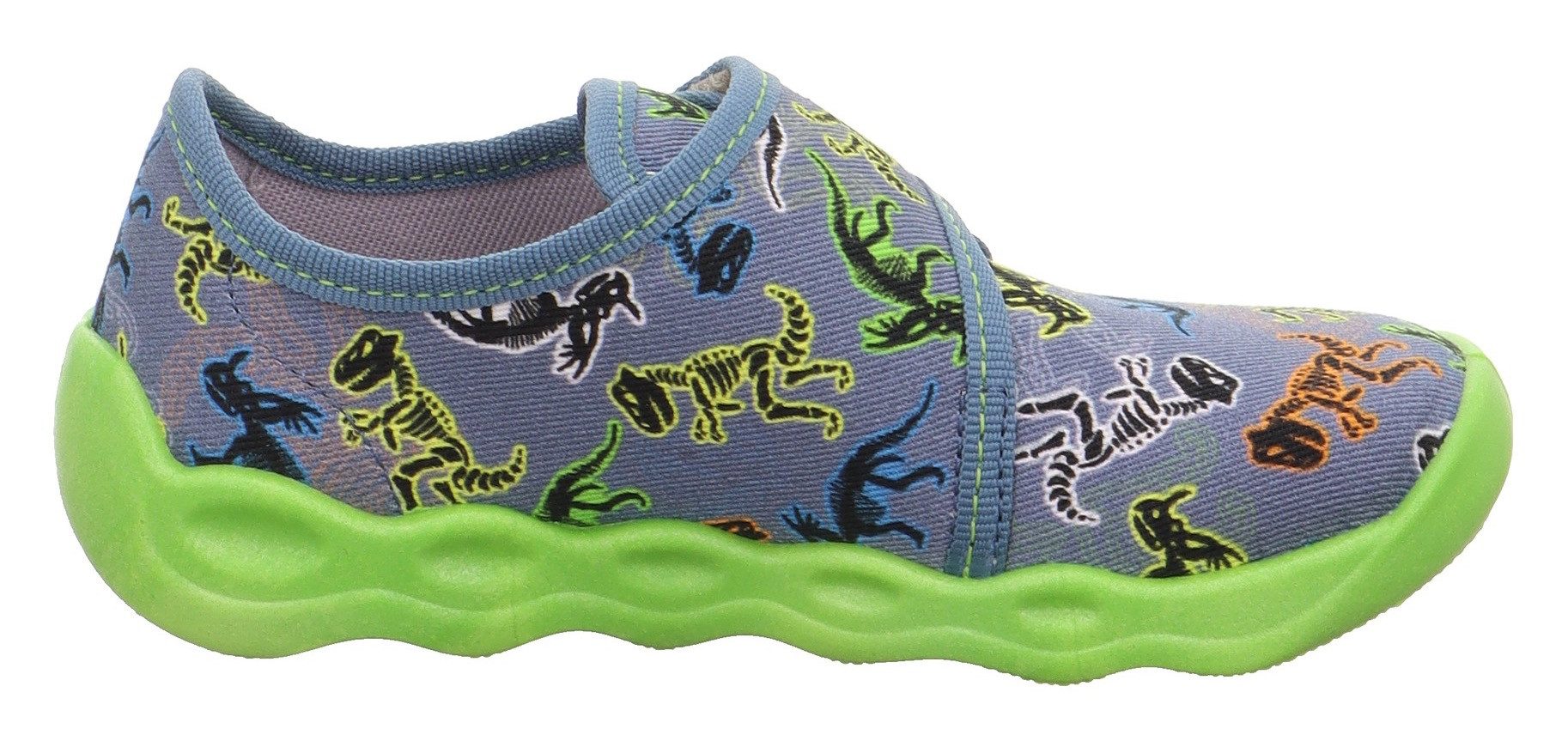 Superfit Pantoffels BUBBLE WMS: Middel Kinderschoen met motiefdruk, maat sjabloon om te downloaden