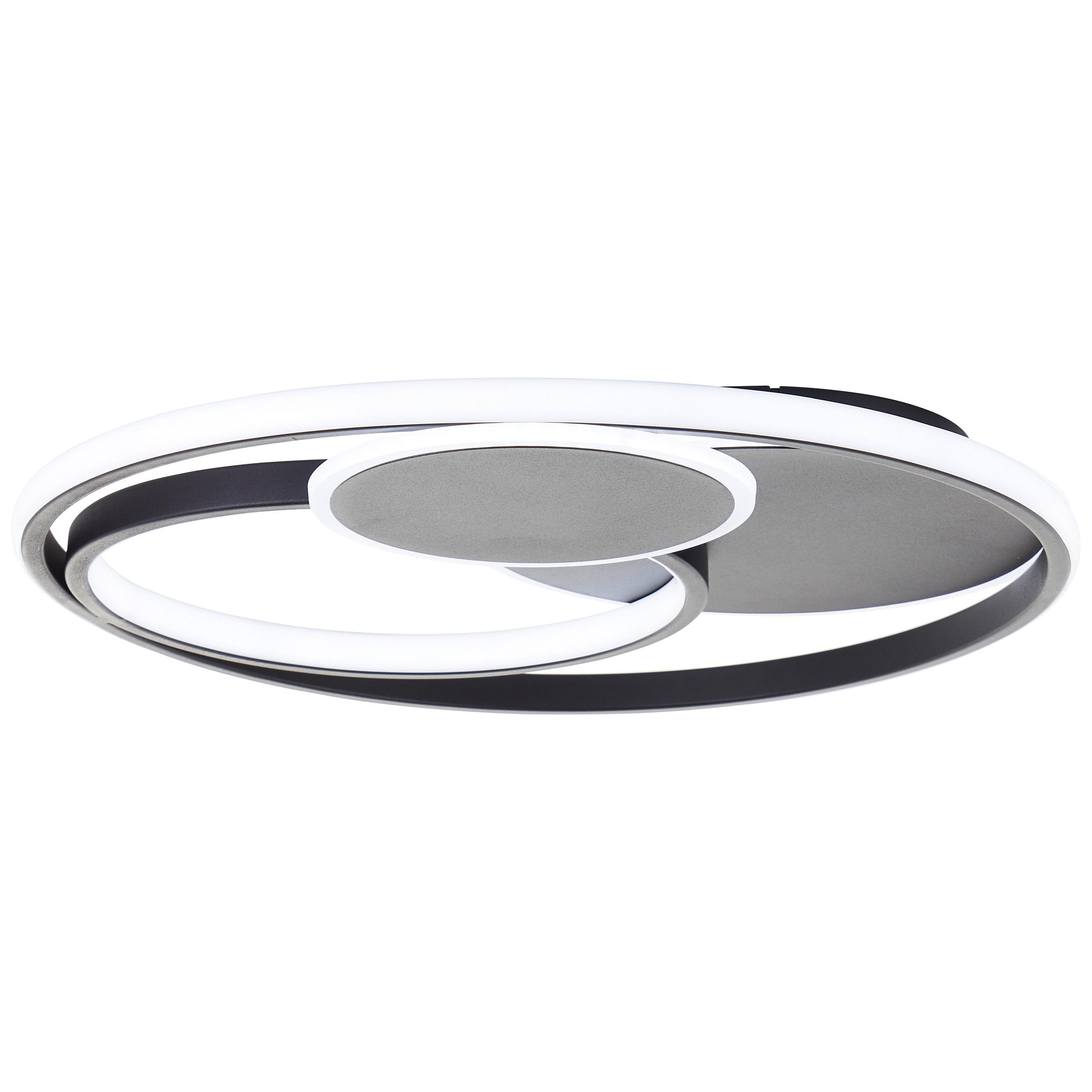 Brilliant Leuchten Led-plafondlamp Runda Ø 50 cm, 5200 lm, 3000-6500 K, dimbaar, CCT, afstandsbediening, metaal (1 stuk)