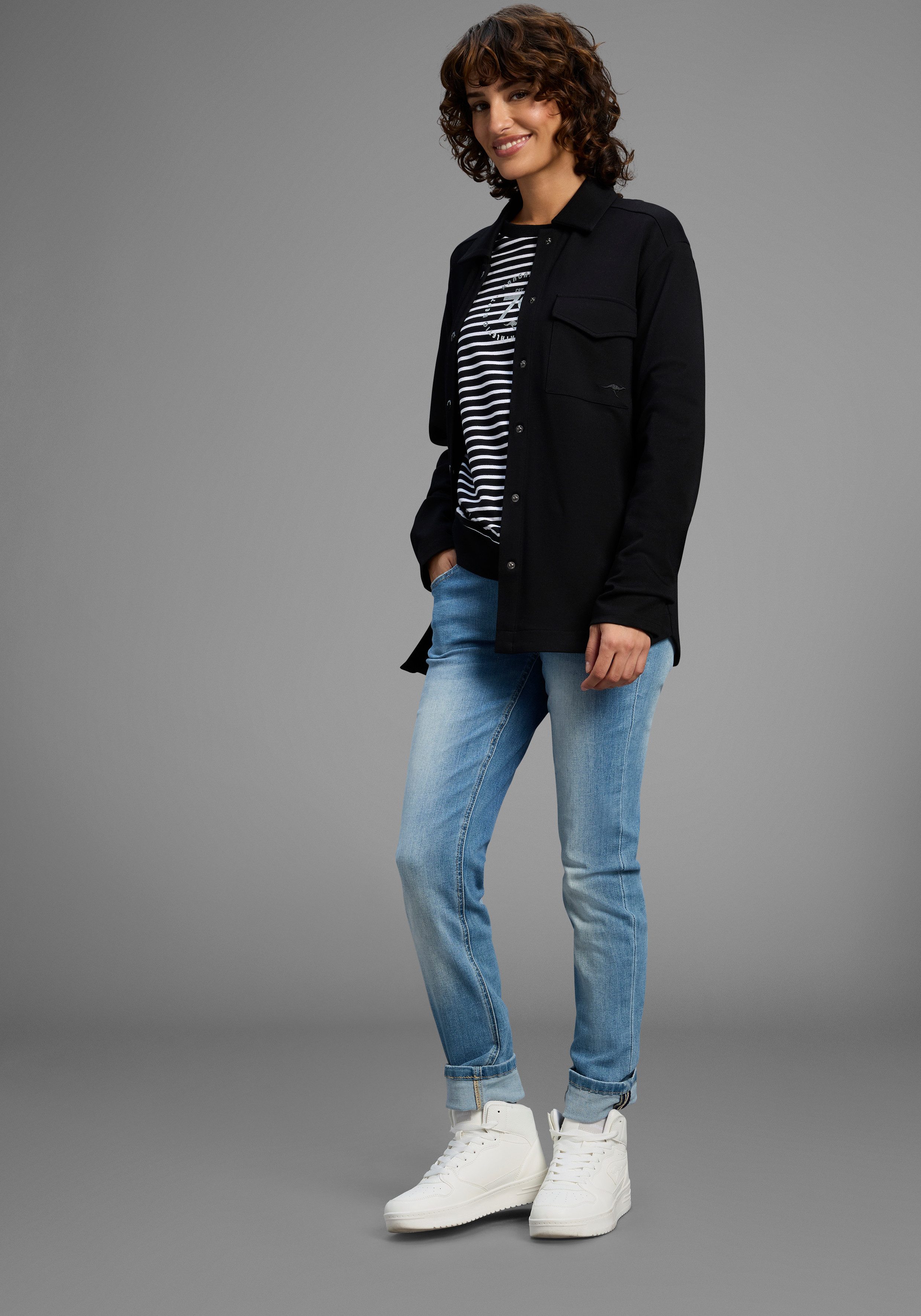 KangaROOS Jerseyblazer met knoopsluiting