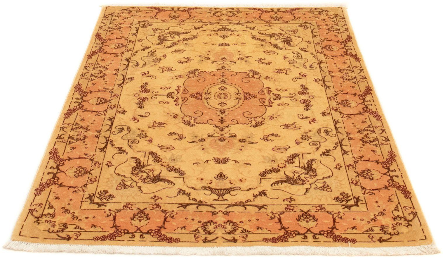 morgenland Vloerkleed Täbriz 50 Raj vloerkleed met de hand geknoopt beige handgeknoopt