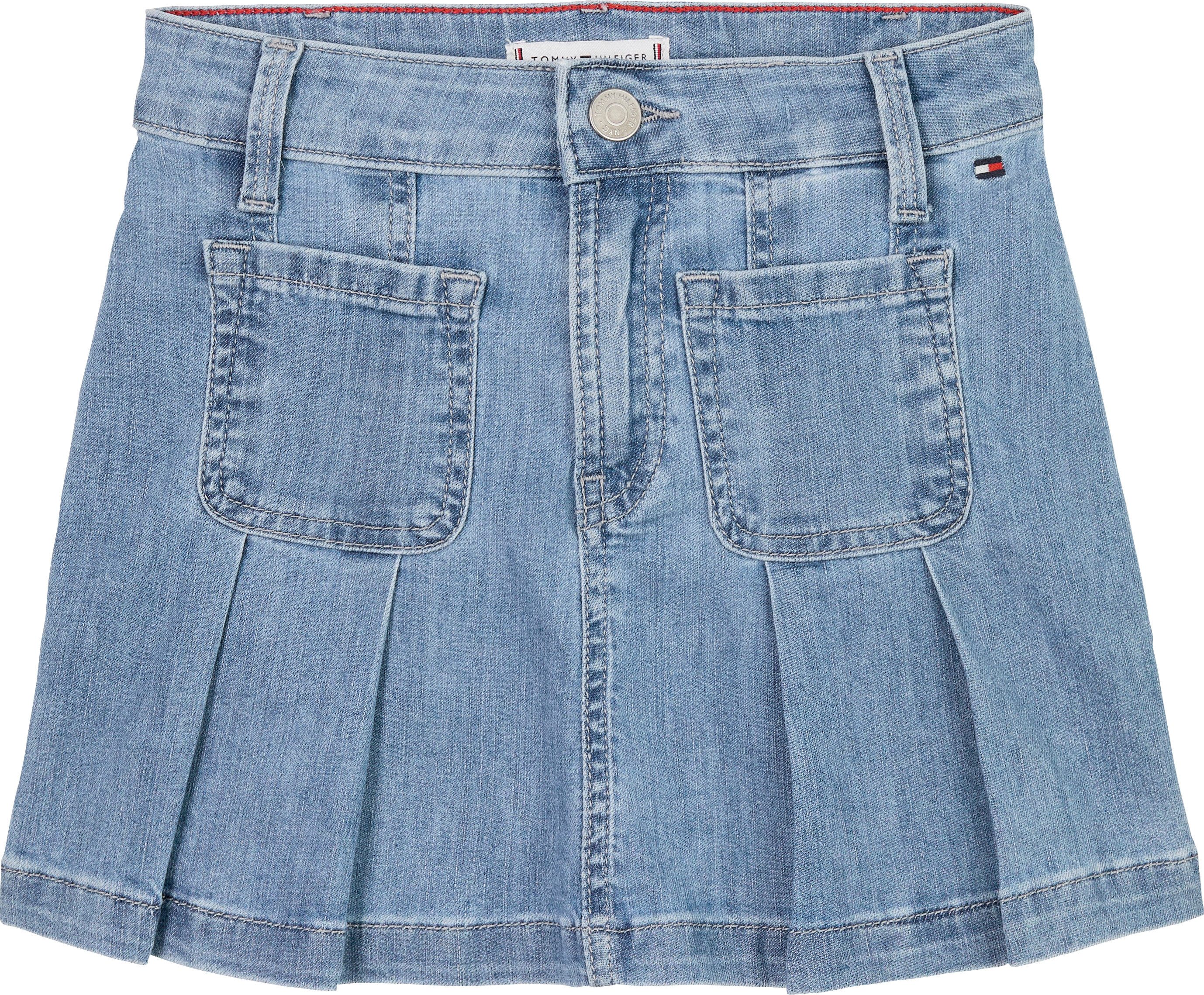 Tommy Hilfiger Plooirok DENIM SKIRT PLEATED