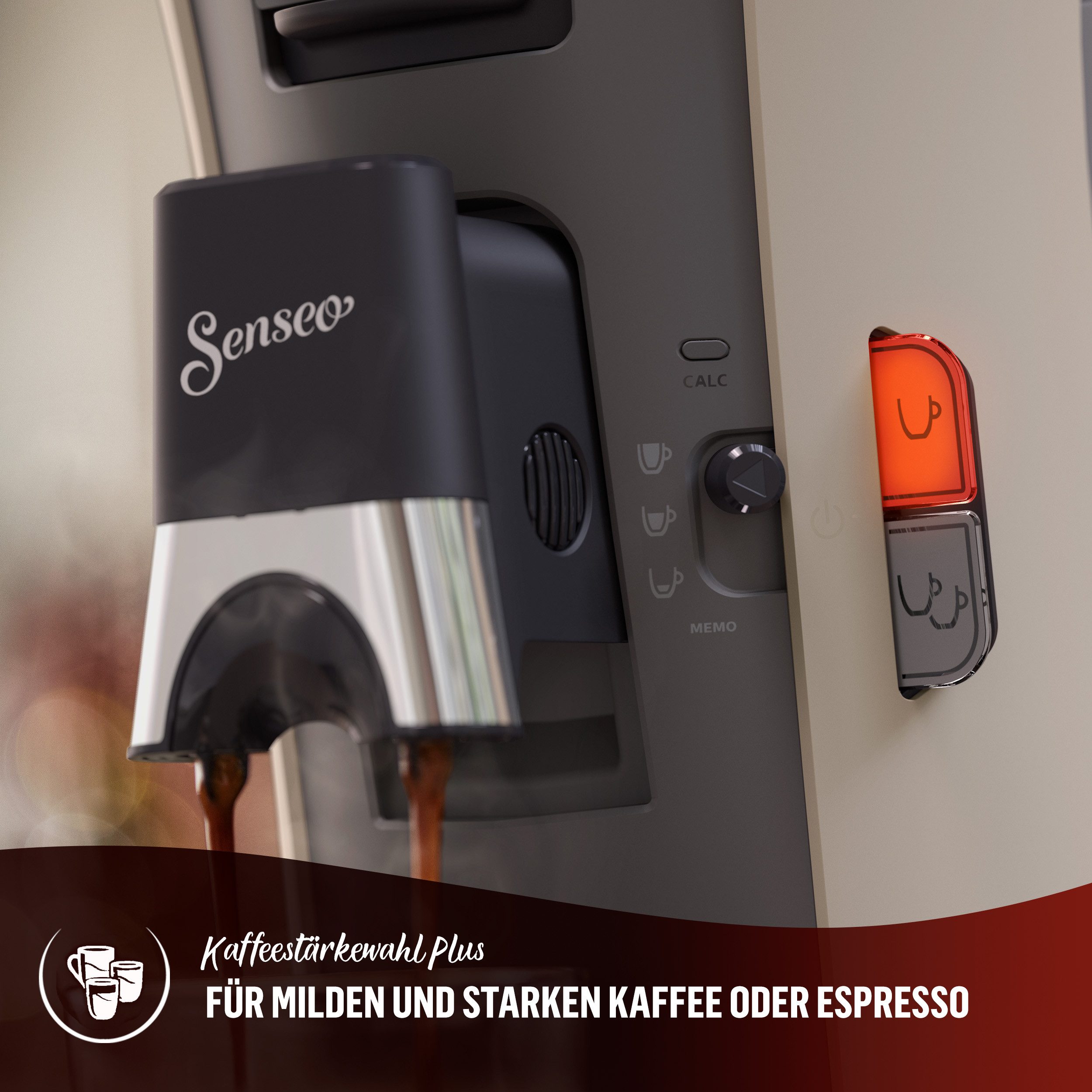 Senseo Koffiepadautomaat Select CSA240/30, van 21% gerecycled plastic, memo-functie, inclusief gratis toevoeging, waarde 14€ rrp