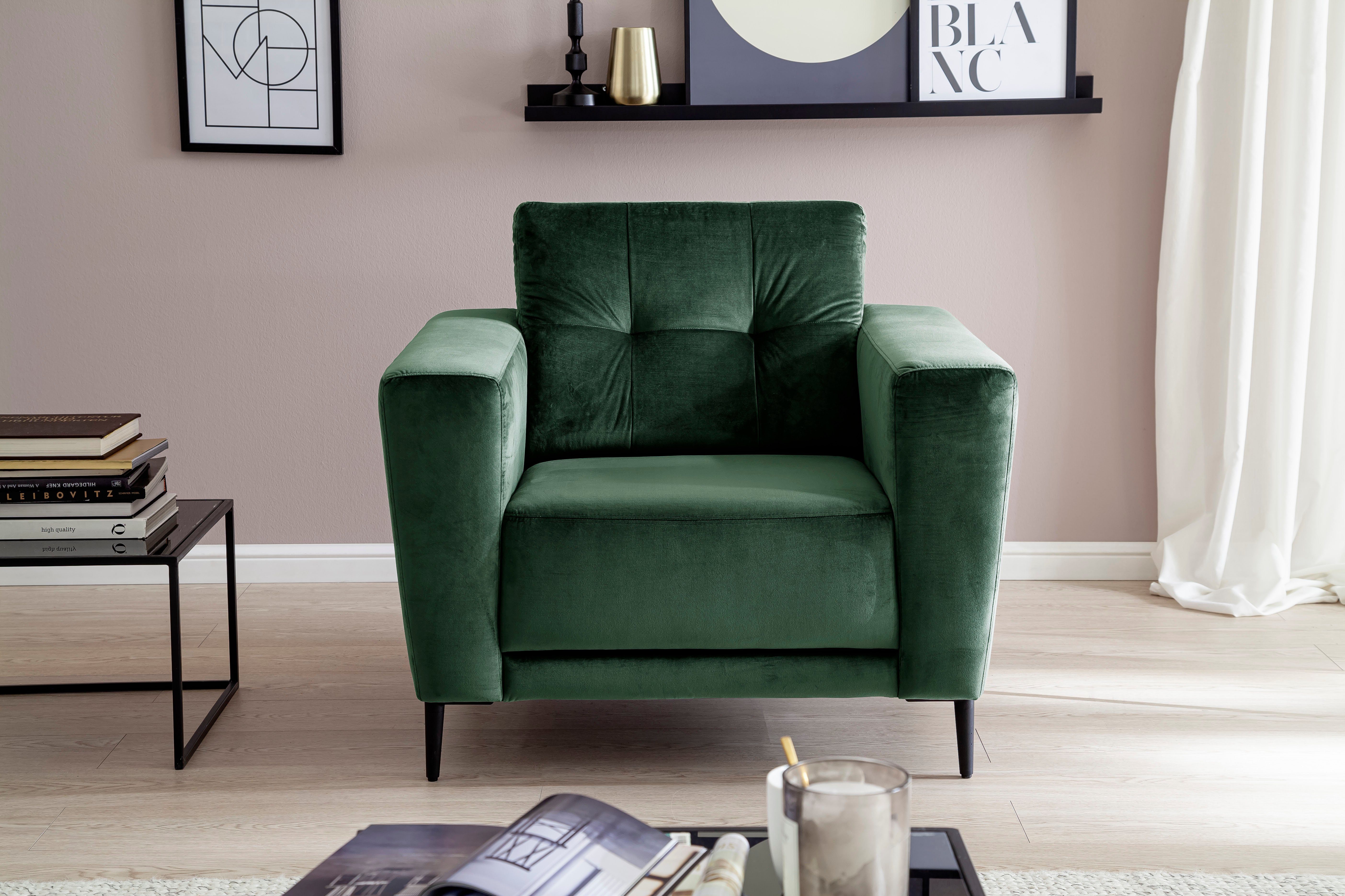 Trends by HG Fauteuil Barcelona met metalen voet, vrij plaatsbaar