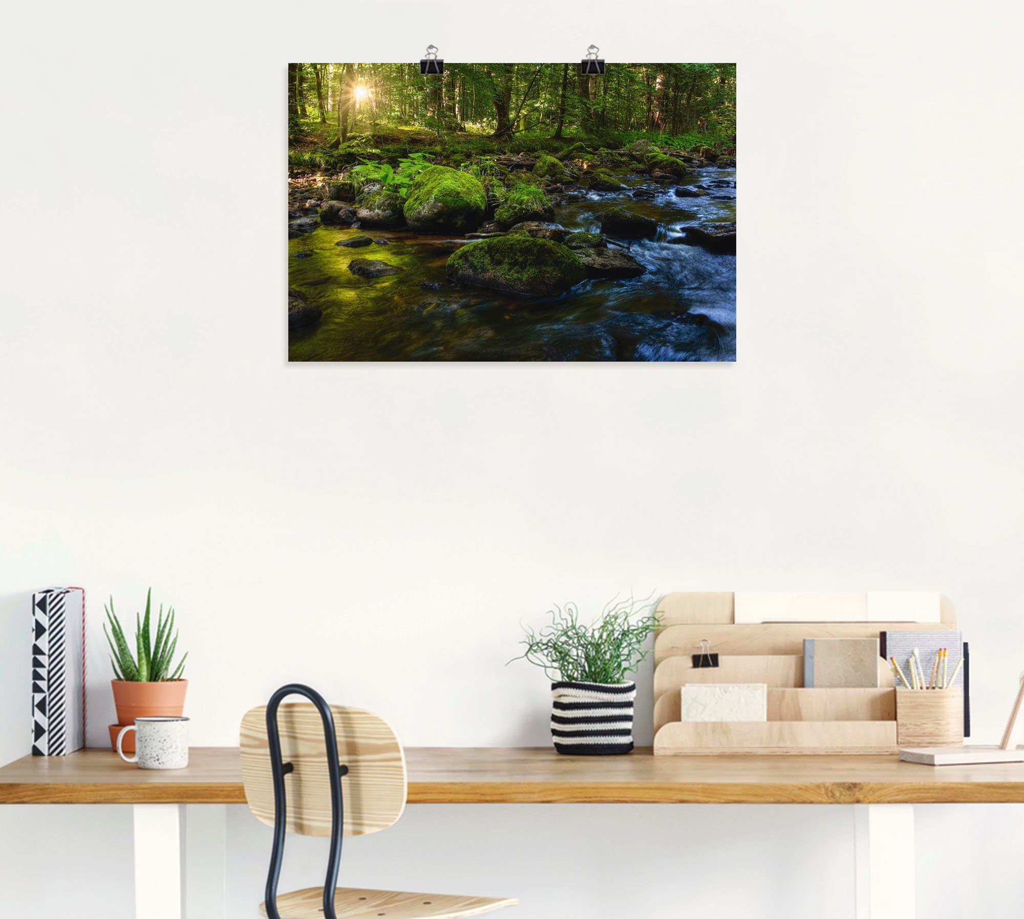 Artland Artprint Feeënland als artprint van aluminium, artprint voor buiten, artprint op linnen, poster in verschillende maten. maten