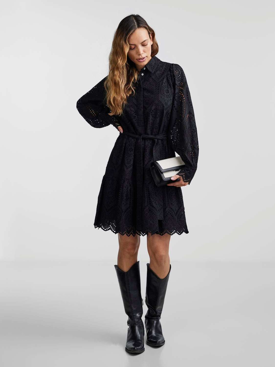Y.A.S Mini-jurk YASHOLI LS BELT DRESS S. NOOS