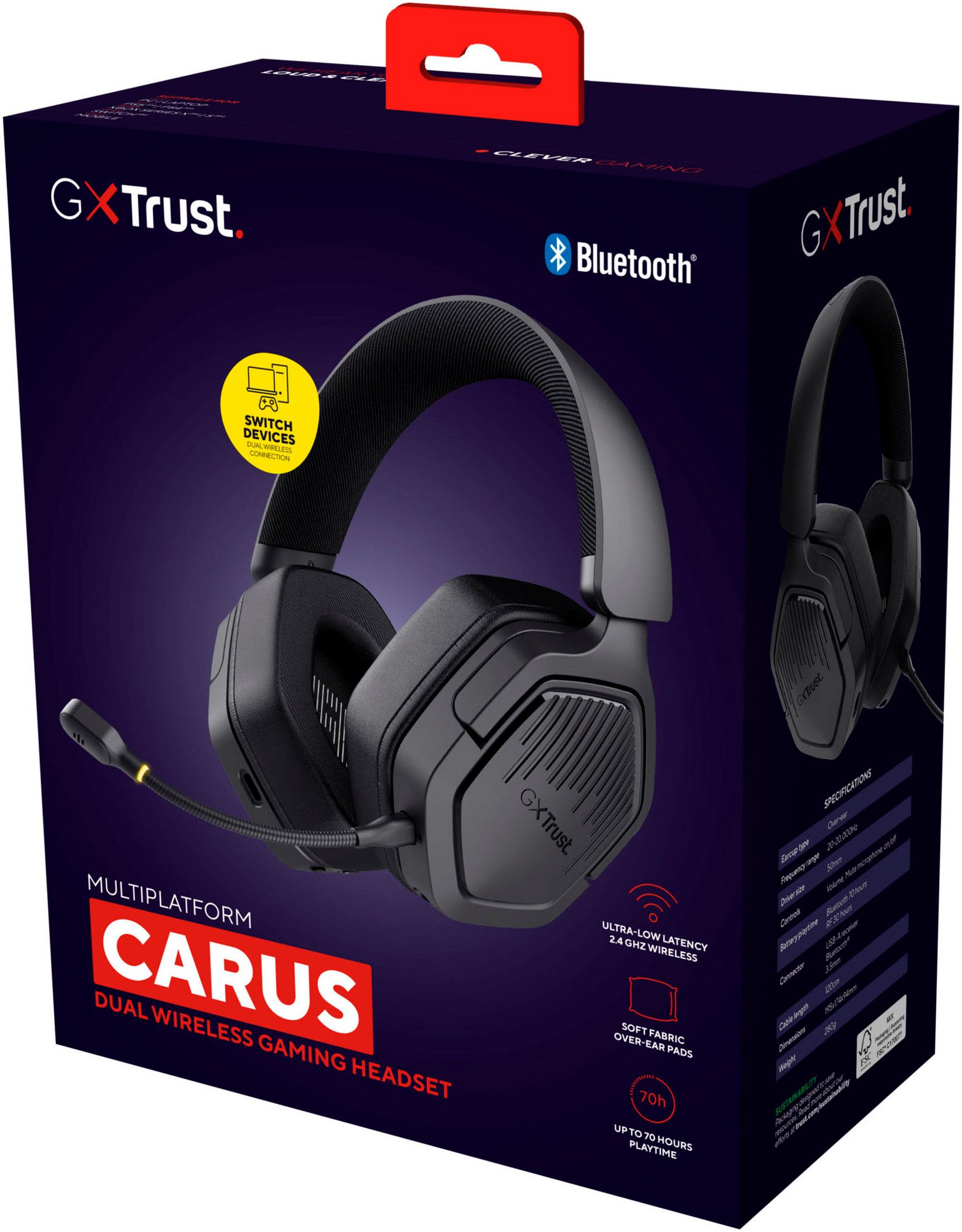 Trust Gaming-headset GXT 493 Carus
