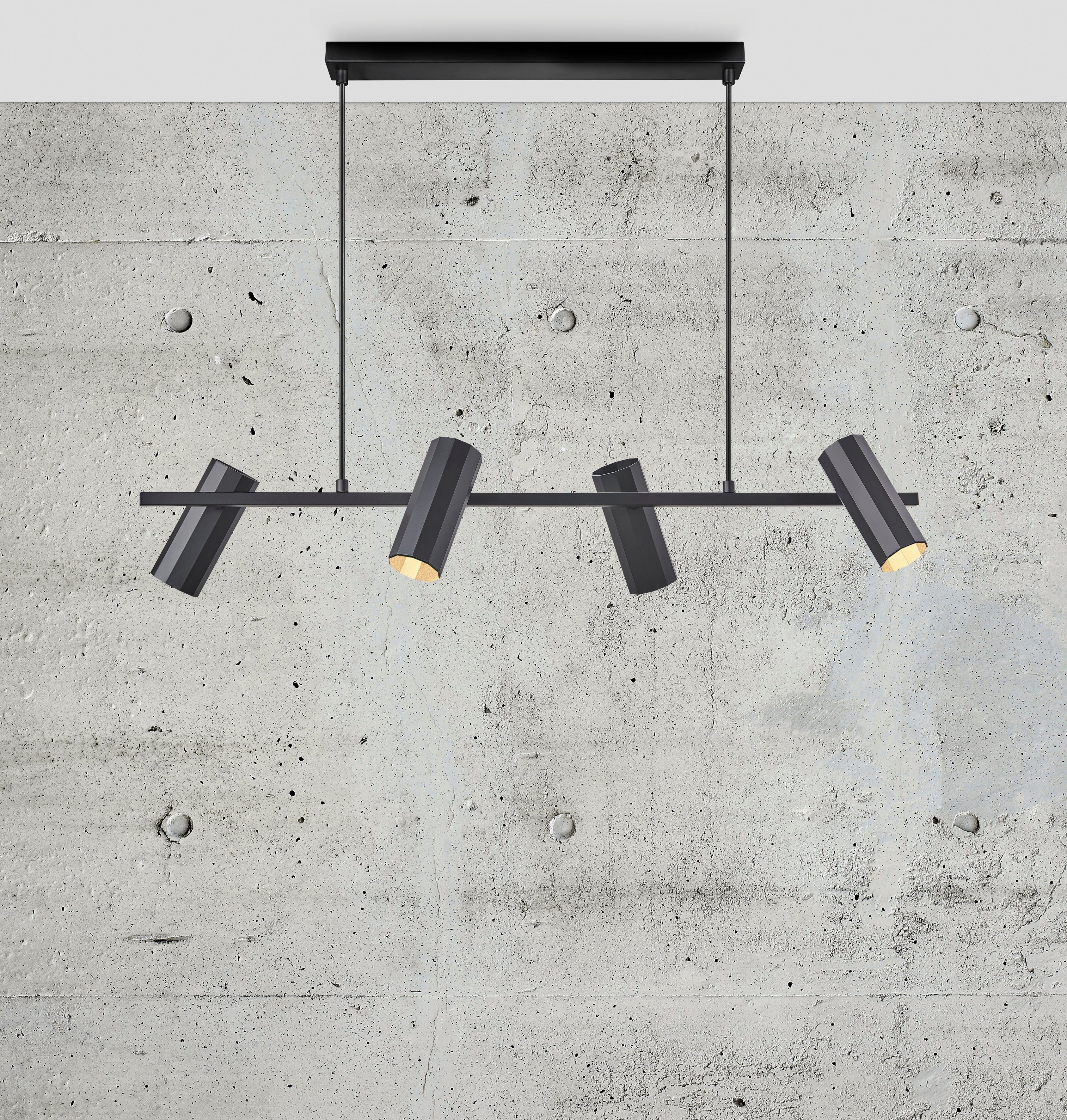 Nordlux Hanglamp Alanis Minimalistisch ontwerp, 10-zijdig profiel, matte messing-look (1 stuk)