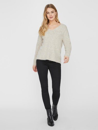 Vero Moda Trui met V-hals VMCREWLEFILE LS V-NECK BLOUSE NOOS
