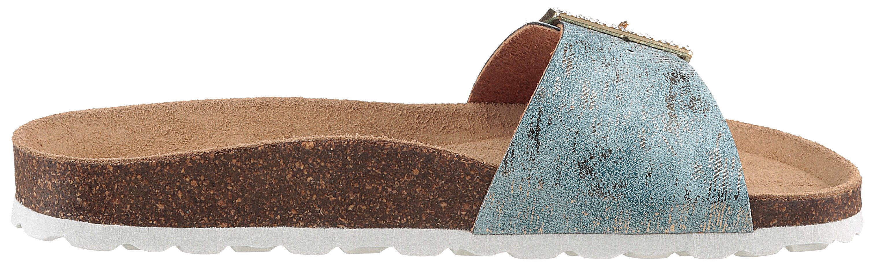 Aniston SHOES Slippers , zomerschoen, strandschoen, glitterstenen - nieuwe collectie