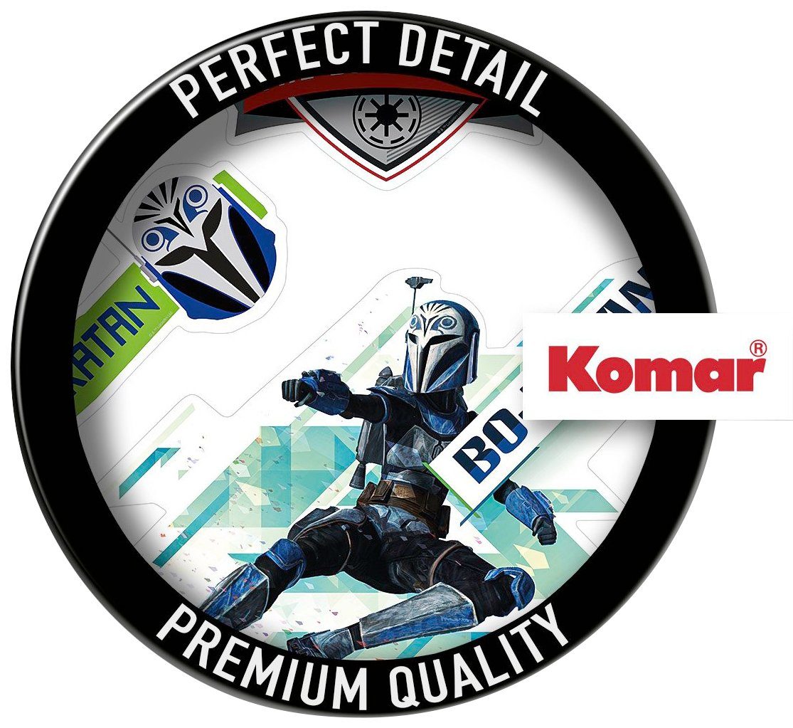 Komar Wandfolie Clone Wars Badges - afm. 100 x 70 cm zelfklevend, wandstickers, kinderkamer (10-delig)