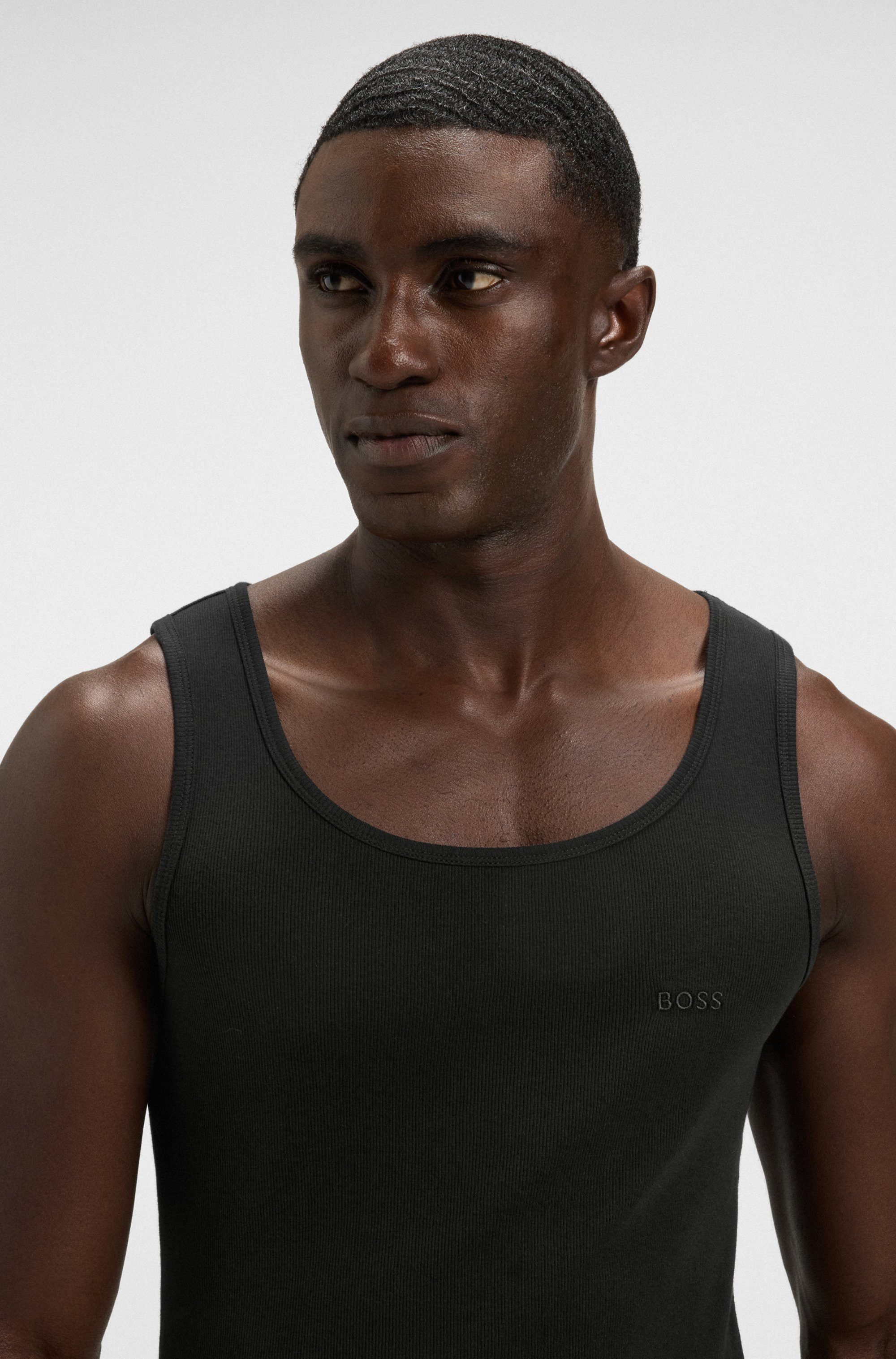 BOSS Tanktop 3P RibClassic BOSS ONE x David Beckham