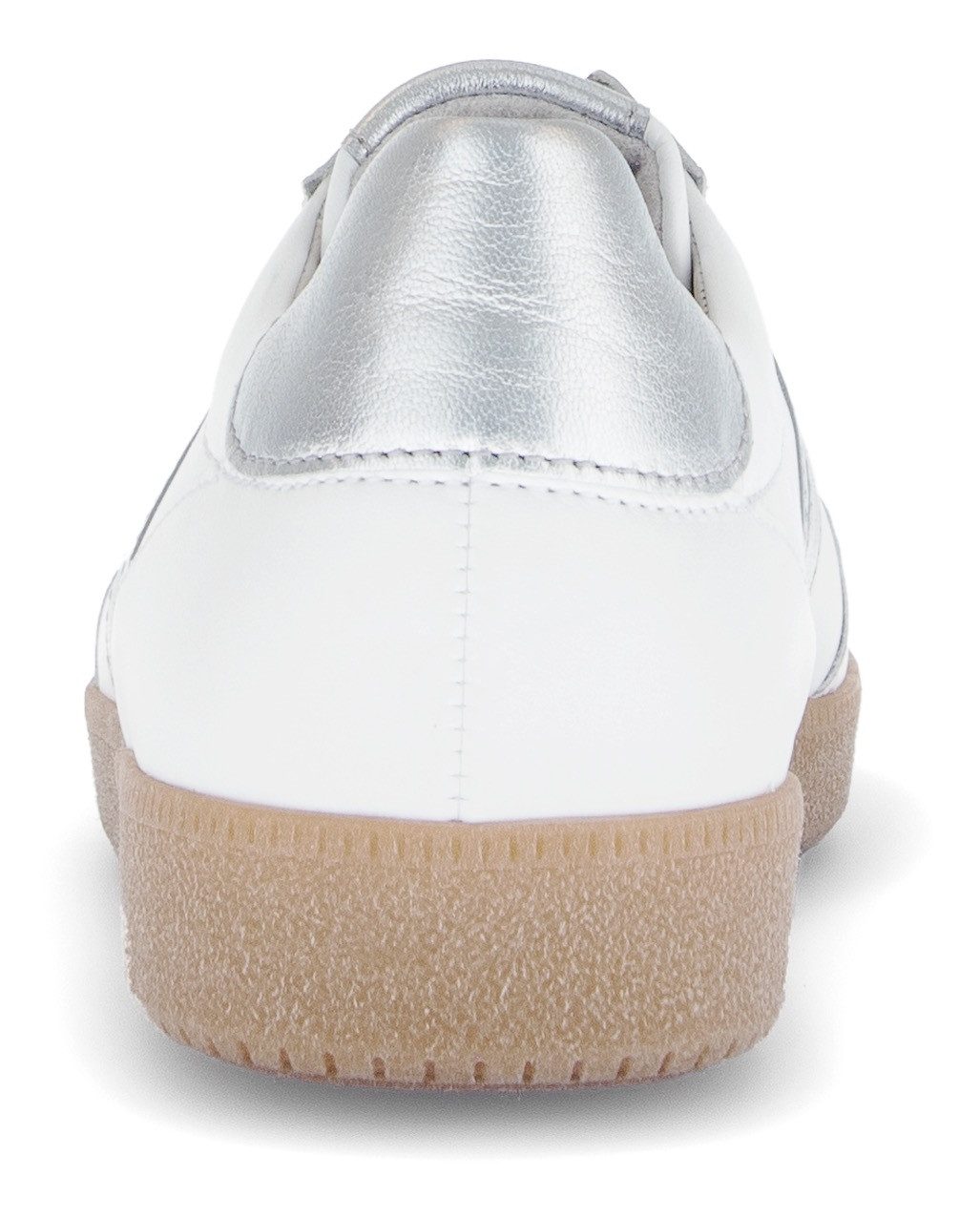Gabor Plateausneakers , vrijetijdsschoen, lage schoen, veterschoen, contrastafwerking in metallic-look