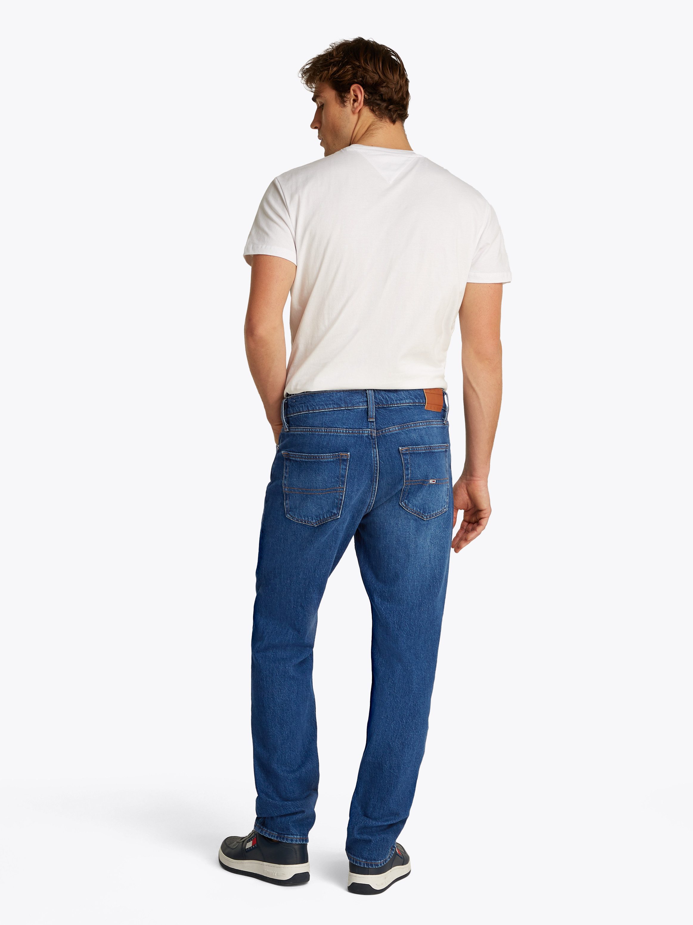 TOMMY JEANS Slim fit jeans RYAN SLIM STRAIGHT met gestempeld logo