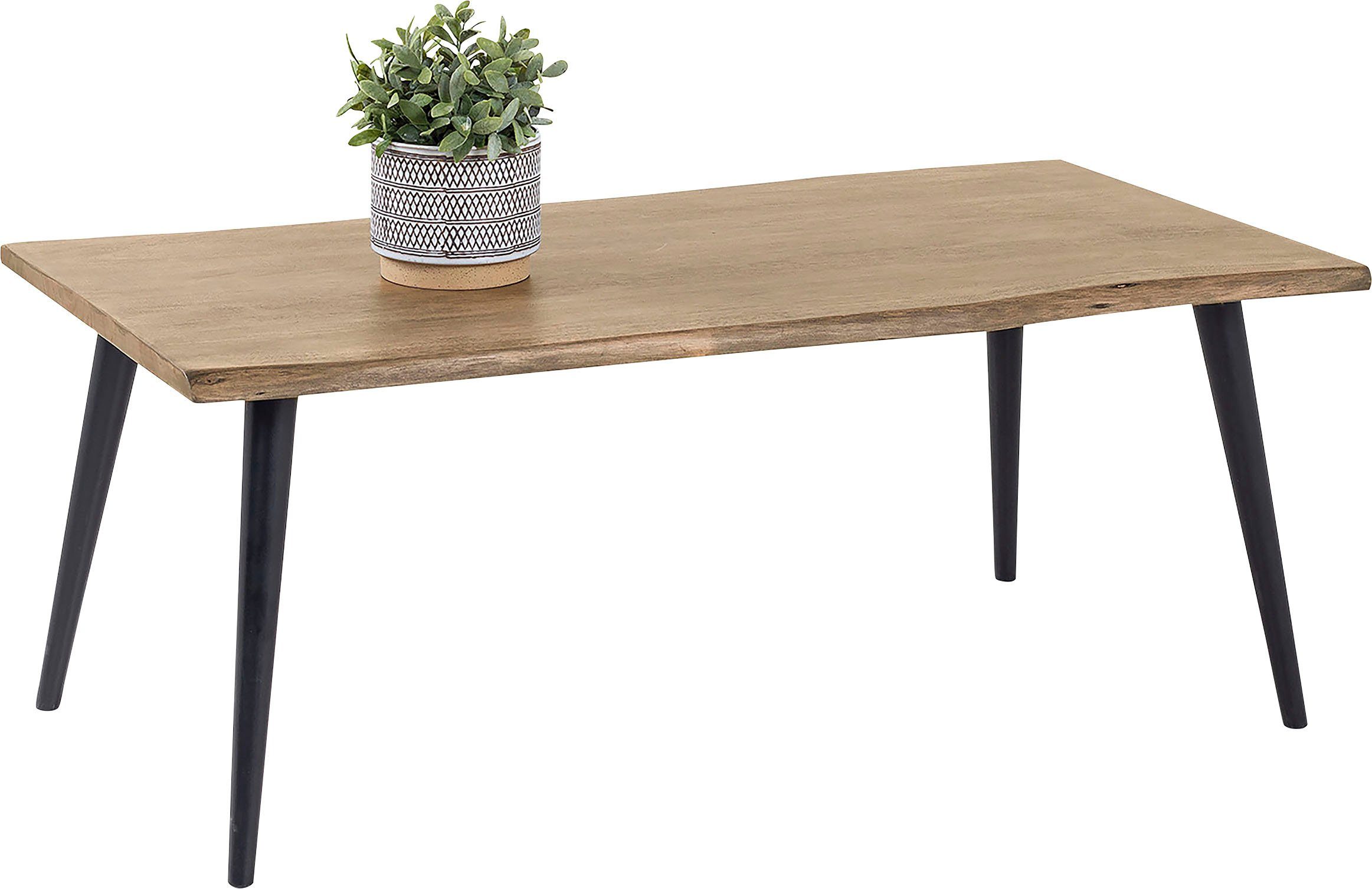 byLIVING Salontafel Caddy Tafelblad met boomstamrand, breedte 110 of 60 cm