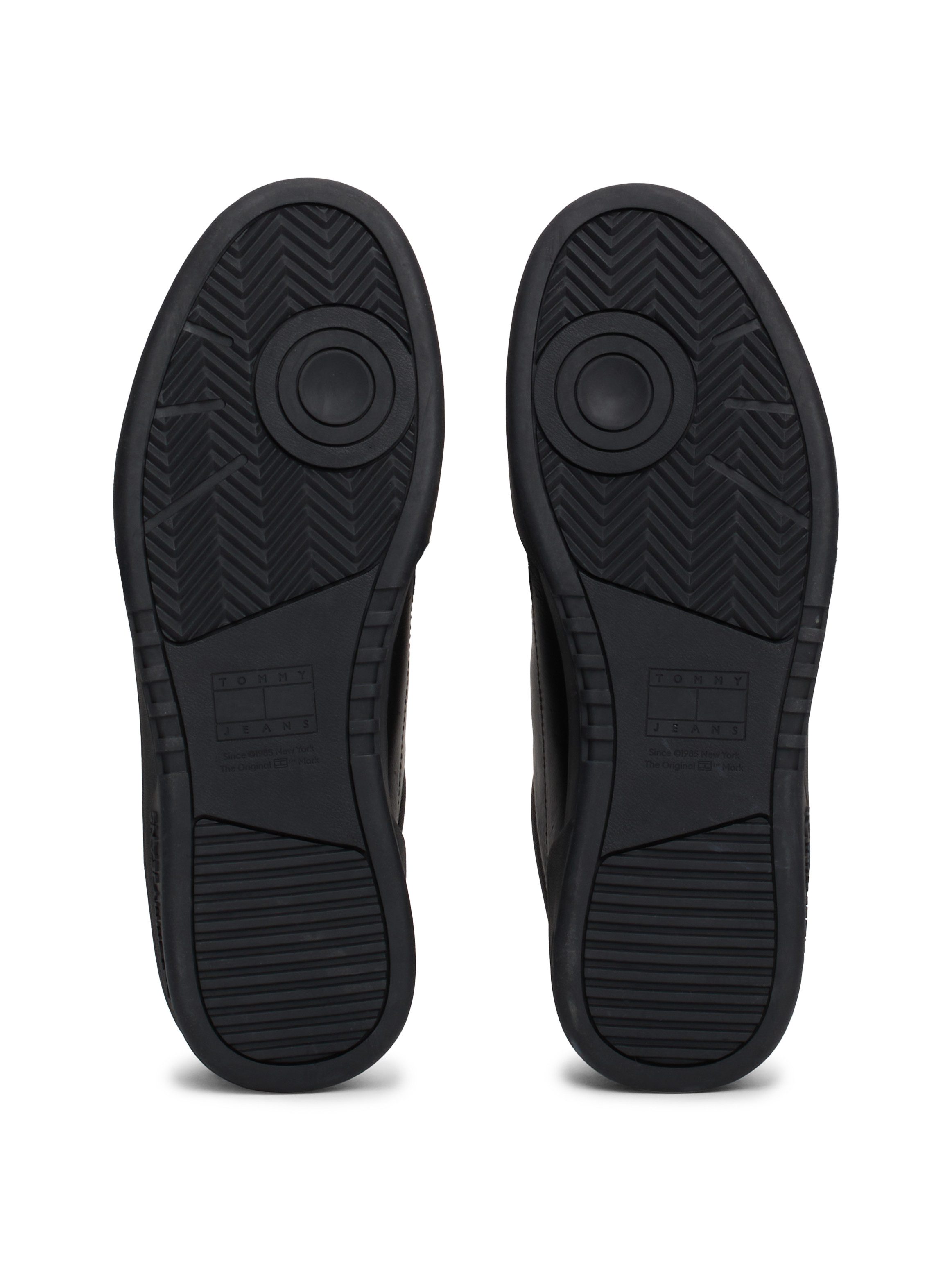TOMMY JEANS Plateausneakers (NEW) TJM CUPSOLE LEATHER ESS , vrijetijdsschoen, lage schoen, veterschoen in basket-look