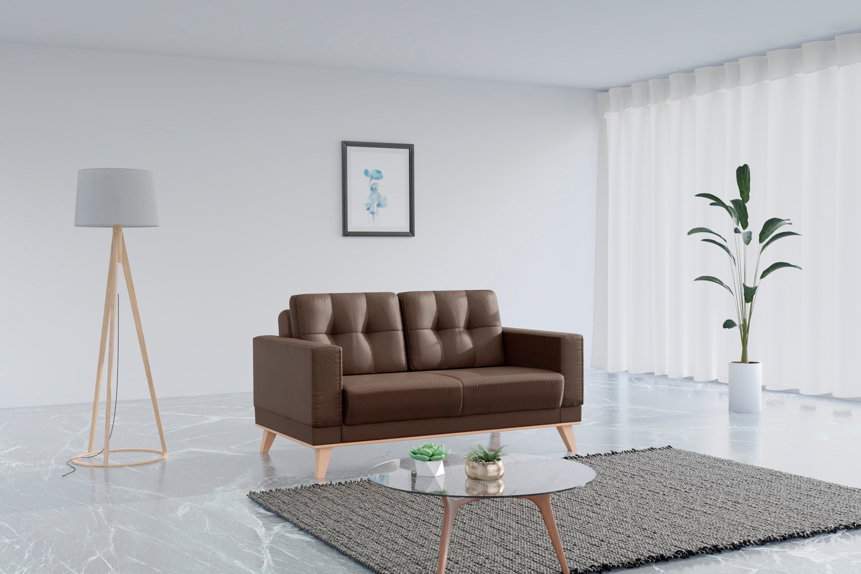 sit&more 2-zitsbank Lavida bruin, 2-zitsbanken