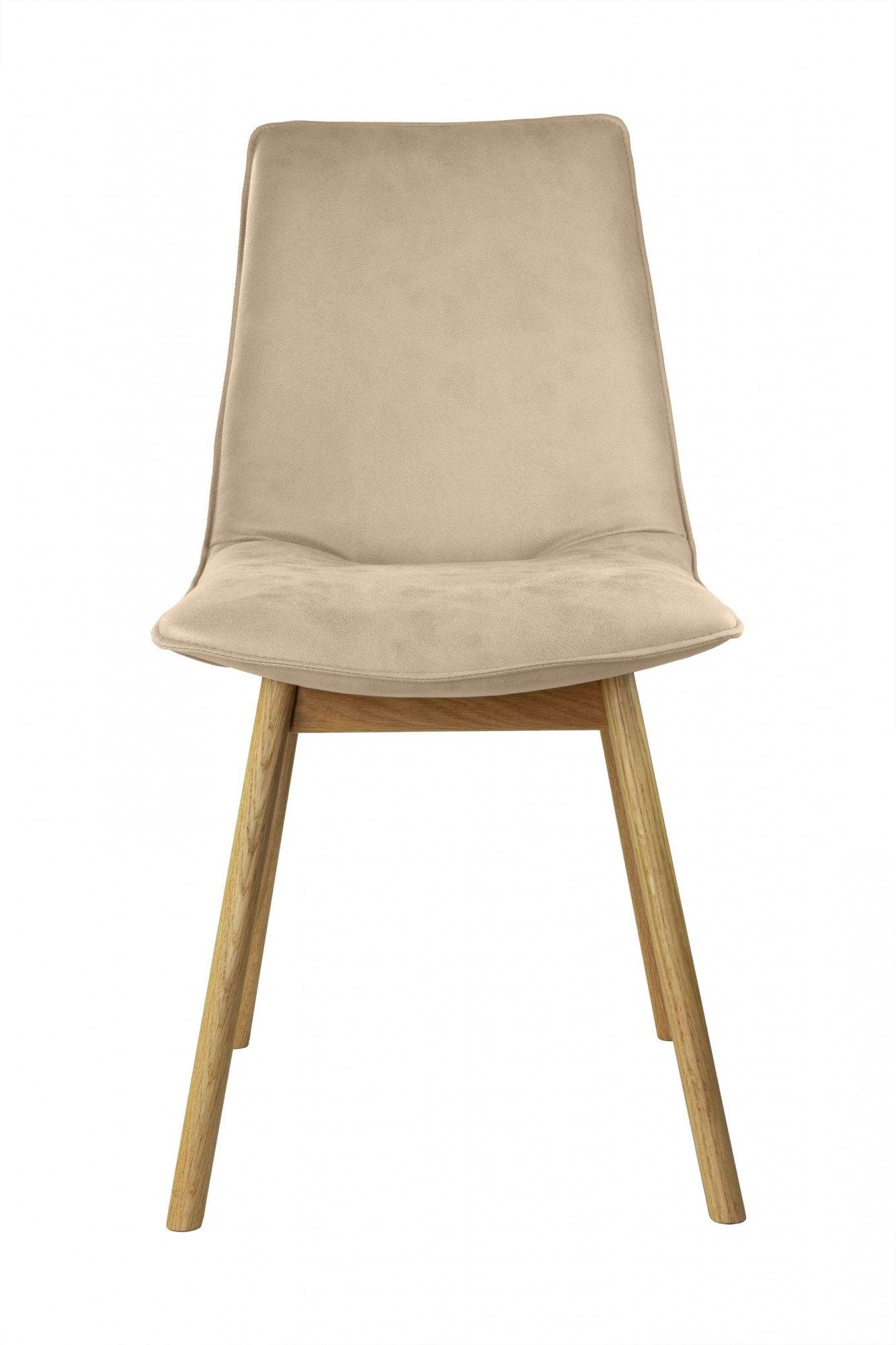 andas Eetkamerstoel Ramon met massief houten poten, verschillende stoffen (set, 2 stuks)