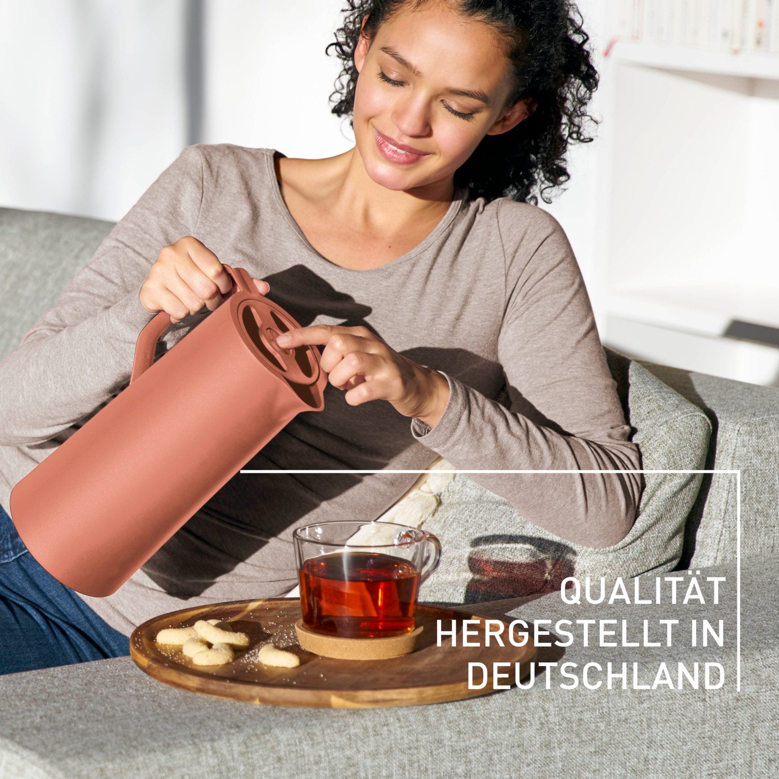 Emsa Thermoskan Motiva in modern design, 100% lekvrij, gemaakt in Duitsland