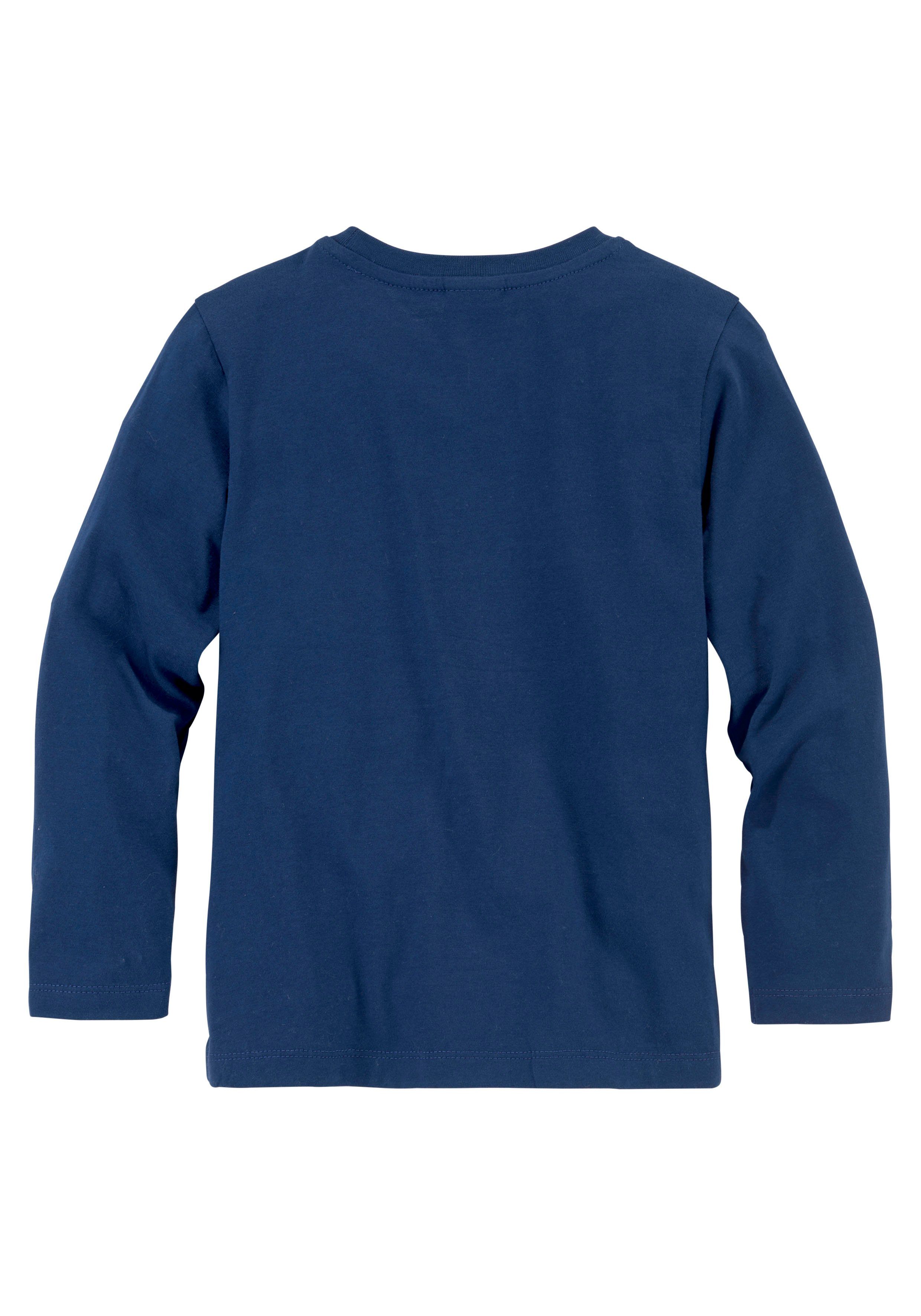 KIDSWORLD Shirt met lange mouwen Raket van omkeerbare pailletten lange mouwen, basic pasvorm, van jersey stof, van katoen