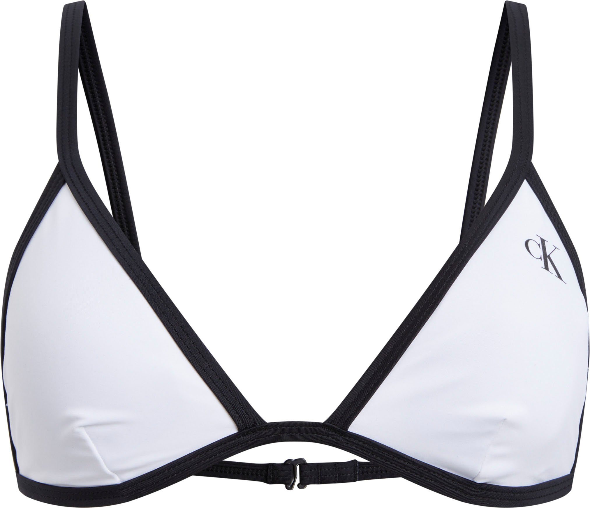 Calvin Klein Swimwear Triangel-bikinitop TRIANGLE-RP met ck-logoprint