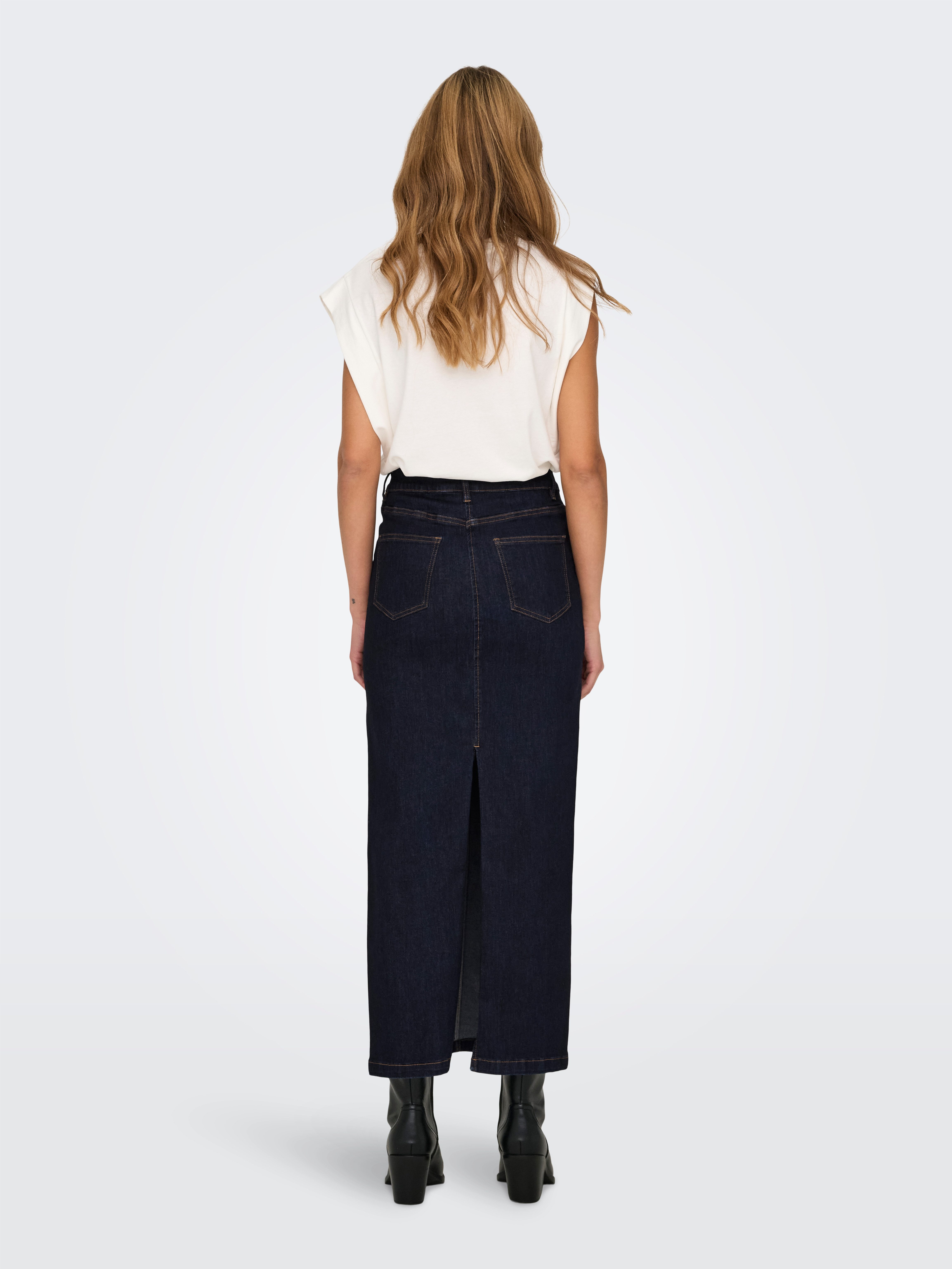 Only Jeans rok ONLWALO MW SLIT DNM MAXI SKIRT GUA