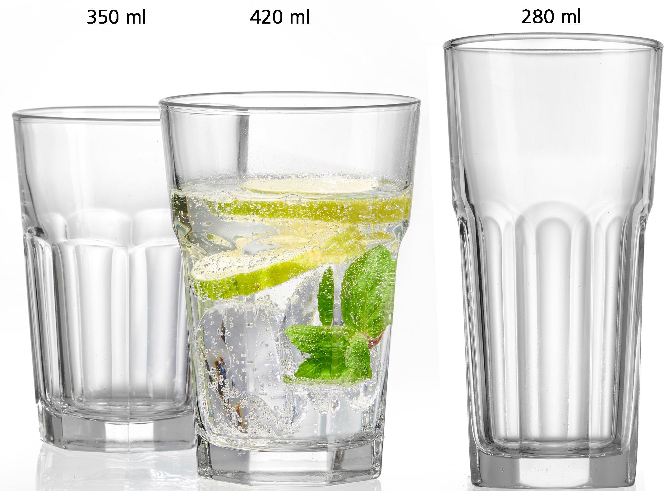 Ritzenhoff & Breker Glazenset Riad Facetten-look(set, 6-delig)
