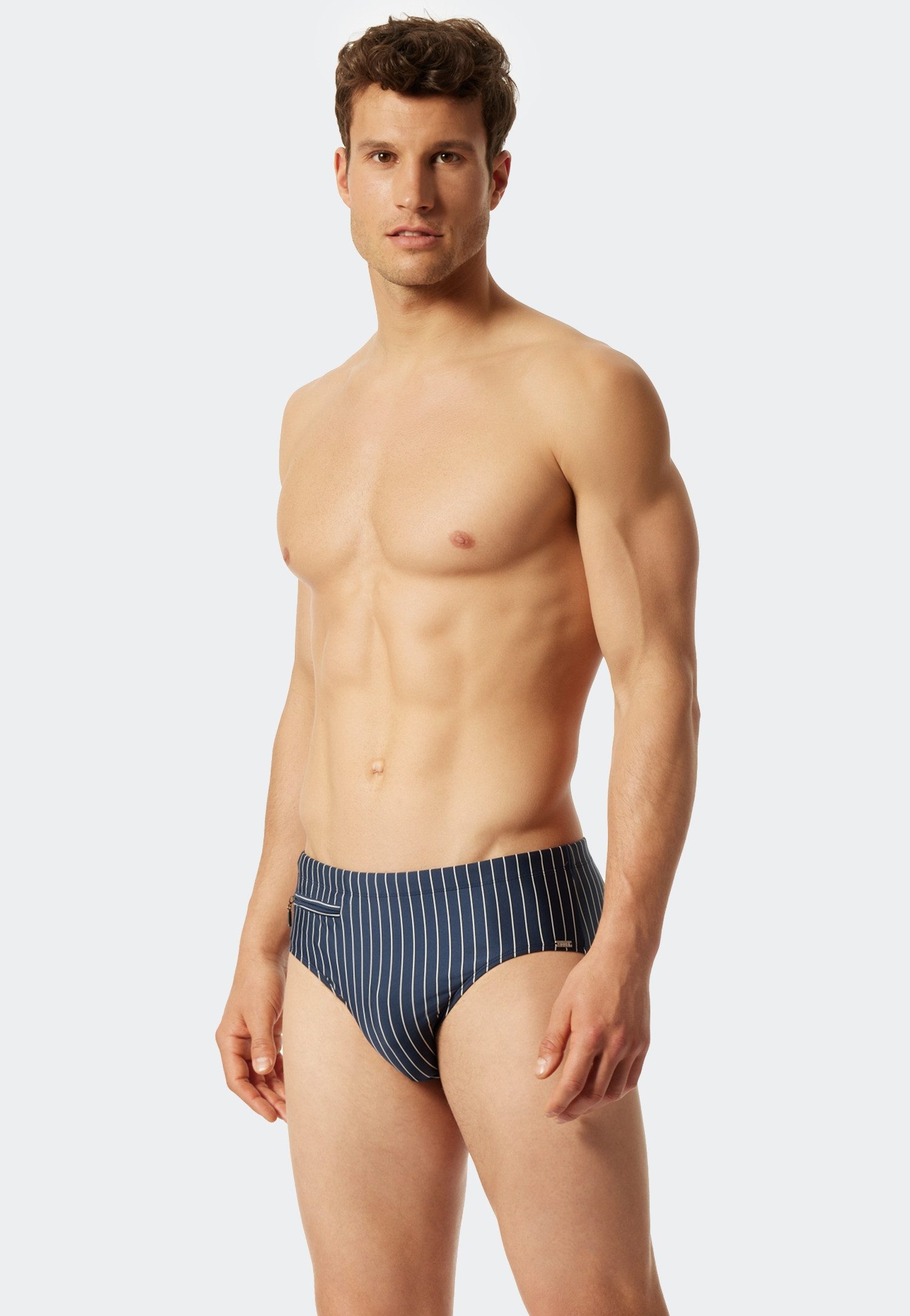 Schiesser Zwembroek Nautical Casual met witte strepen