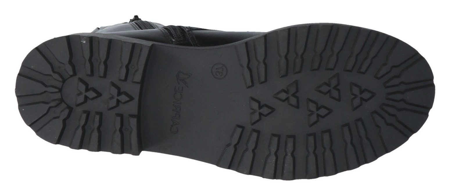 Caprice Laarsjes , blokhak, veterschoenen, veterschoenen, twee ritsen