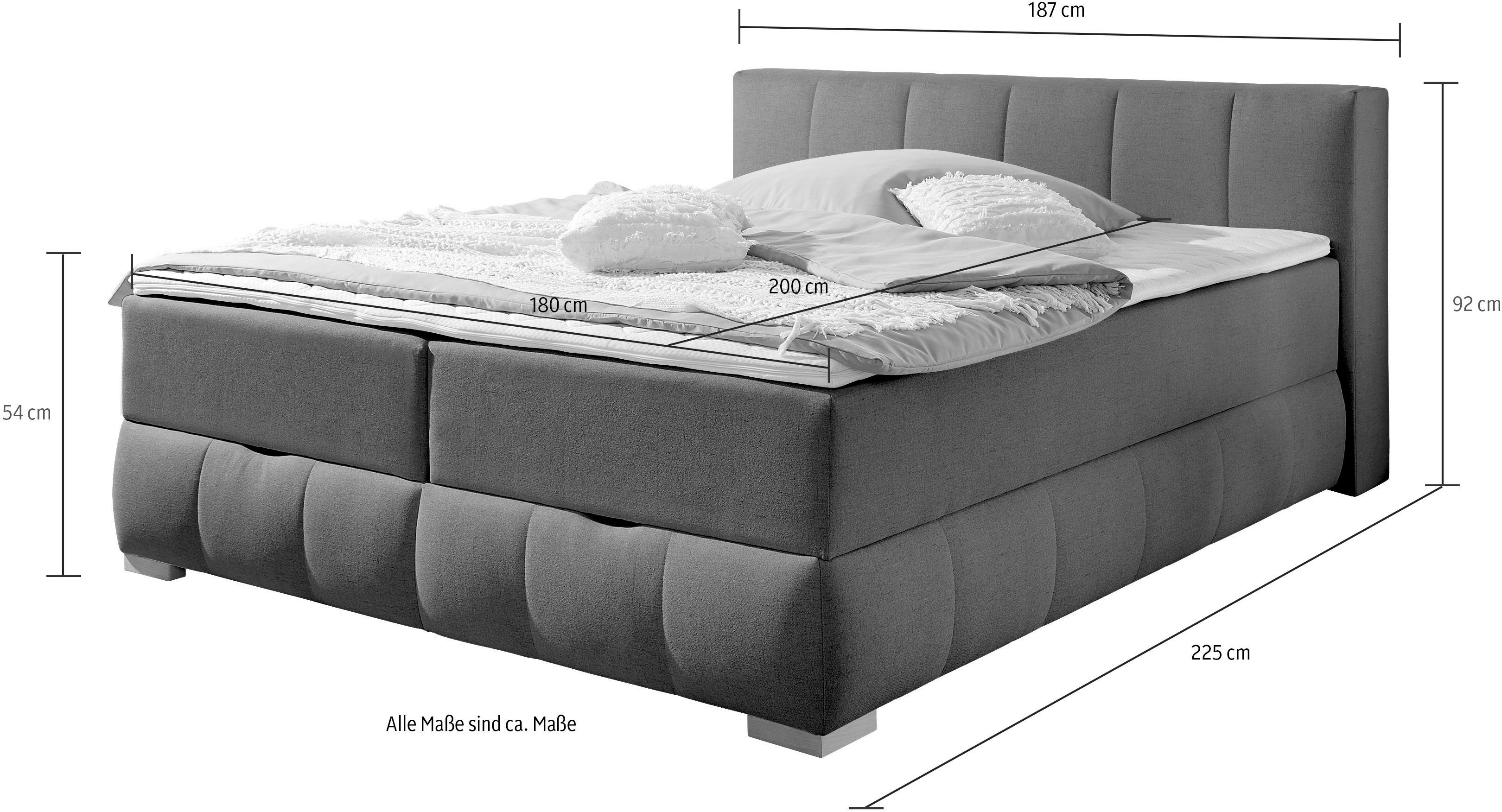 Guido Maria Kretschmer Home&Living Boxspring Chelles incl. matrastopper en bedlade
