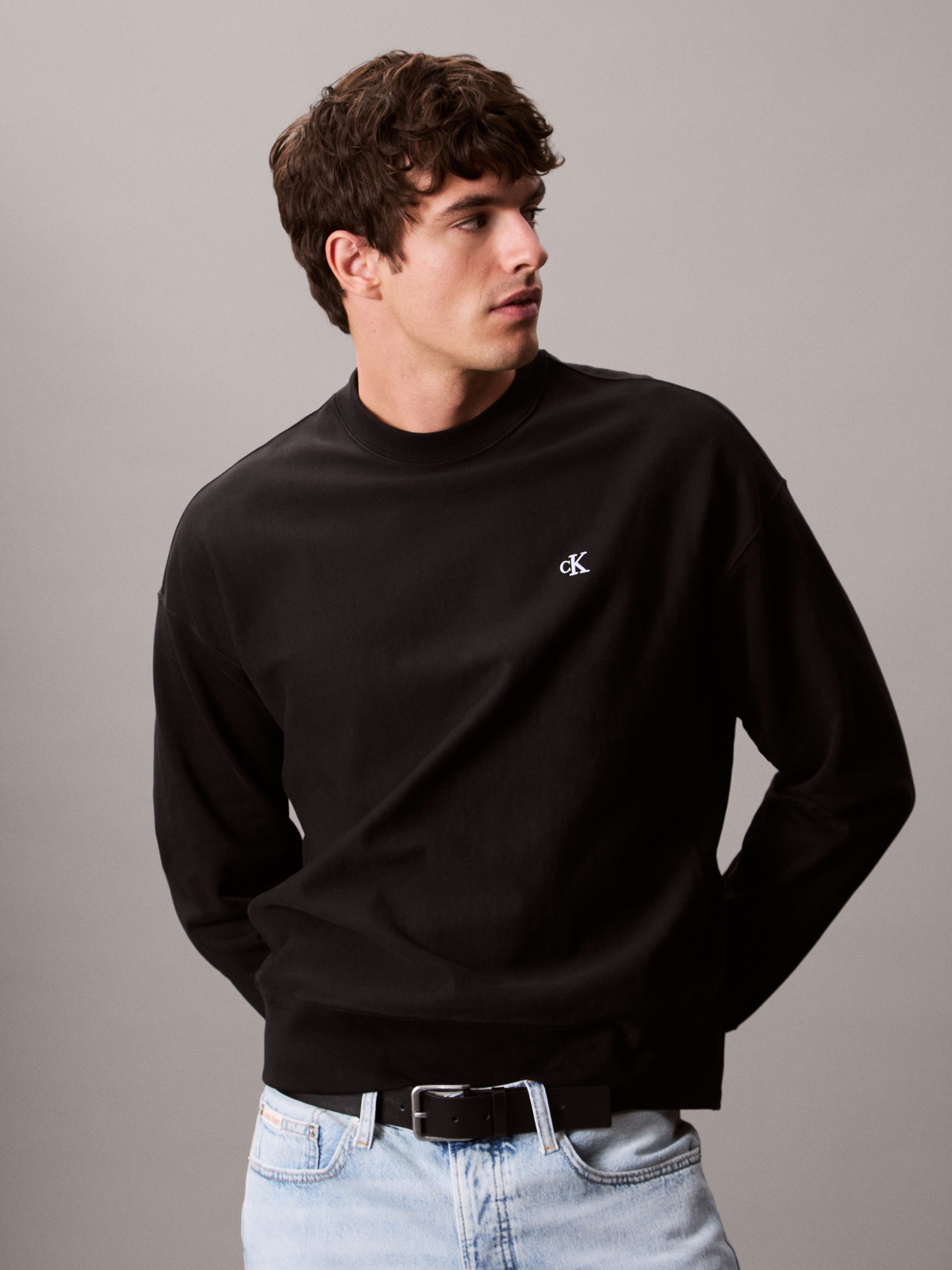 Calvin Klein Sweatshirt PRMM TRRY MNGRM CN S