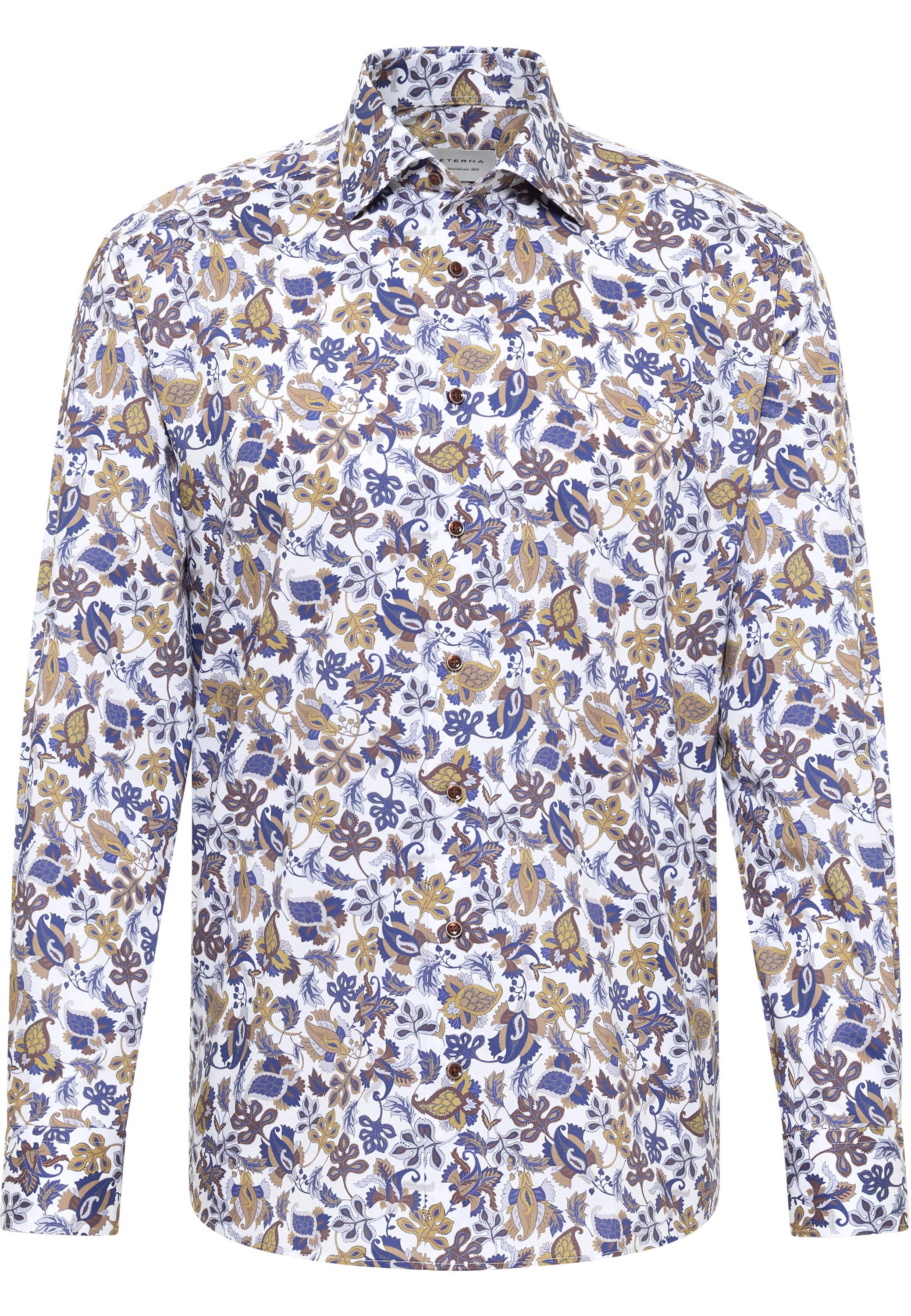 Eterna Overhemd met lange mouwen Comfort fit NON IRON (strijkvrij)