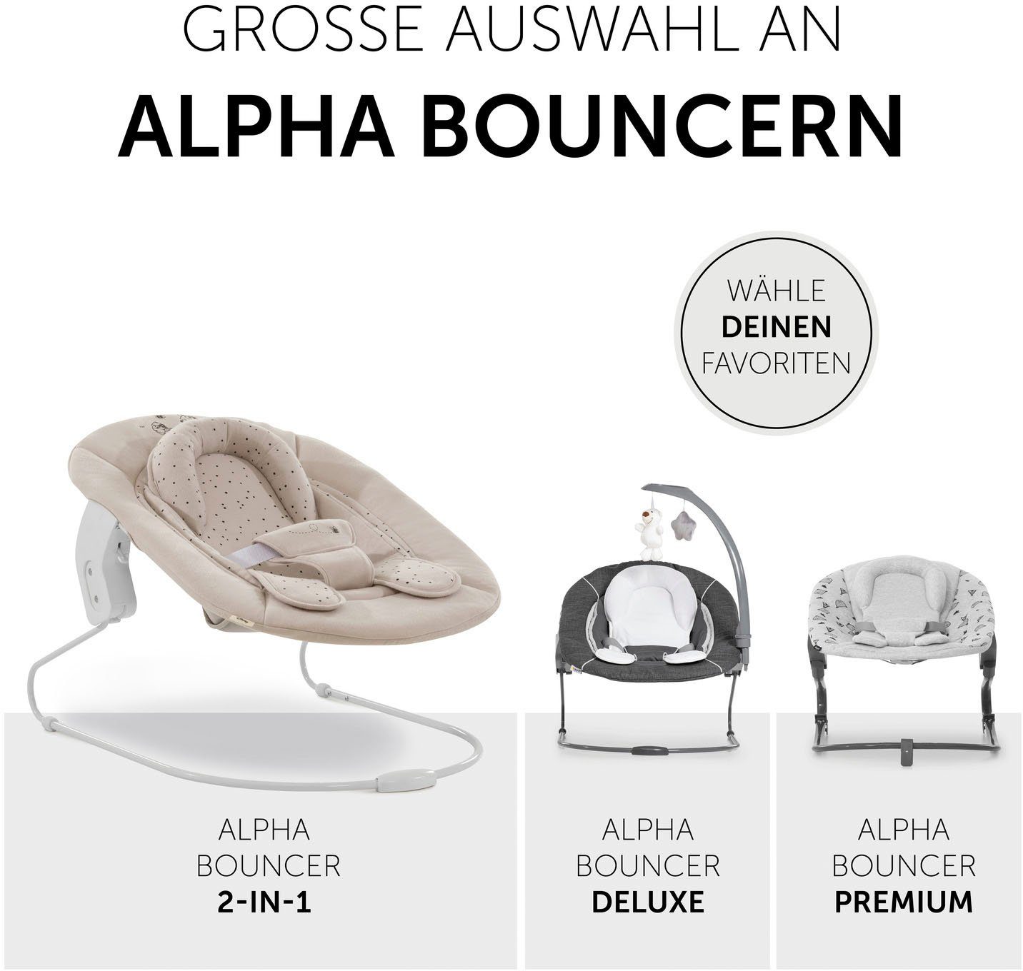Hauck Opzet voor de kinderstoel Alpha Bouncer 2in1 Winnie the Pooh beige