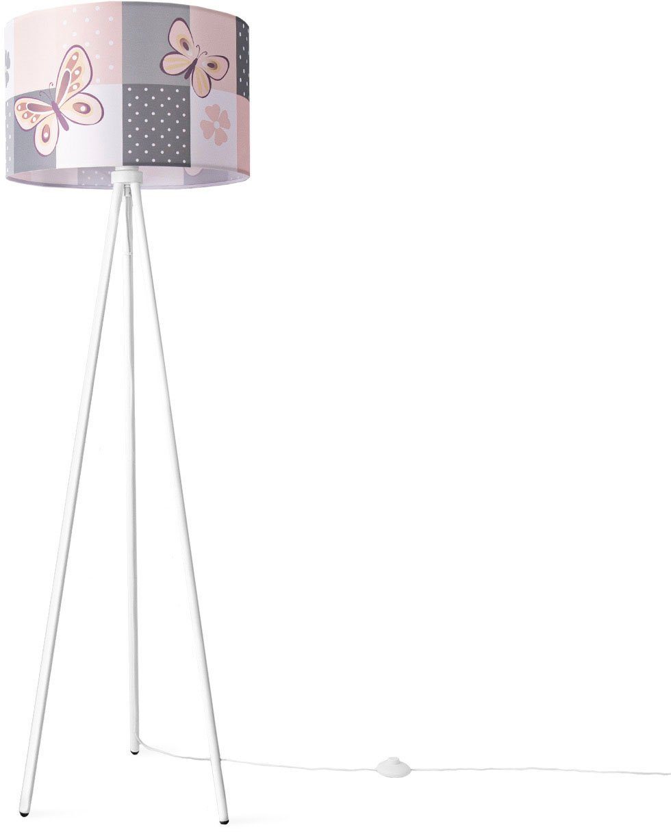 Paco Home Staande lamp Trina Cosmo Lamp kinderkamer kindlamp babykamer E27 vlinder bloemen