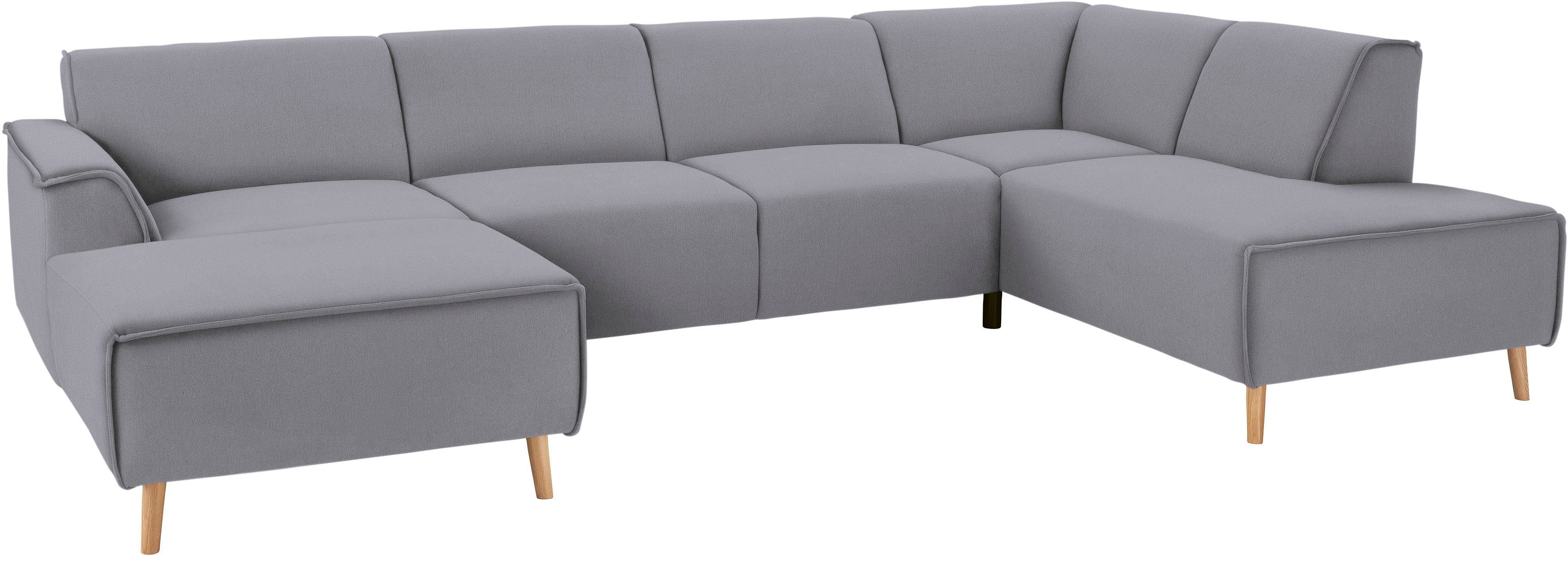 andas Zithoek Janek Scandic Design, elegant und zeitlos U-Form met binnenvering en opstaande naad in scandinavisch design