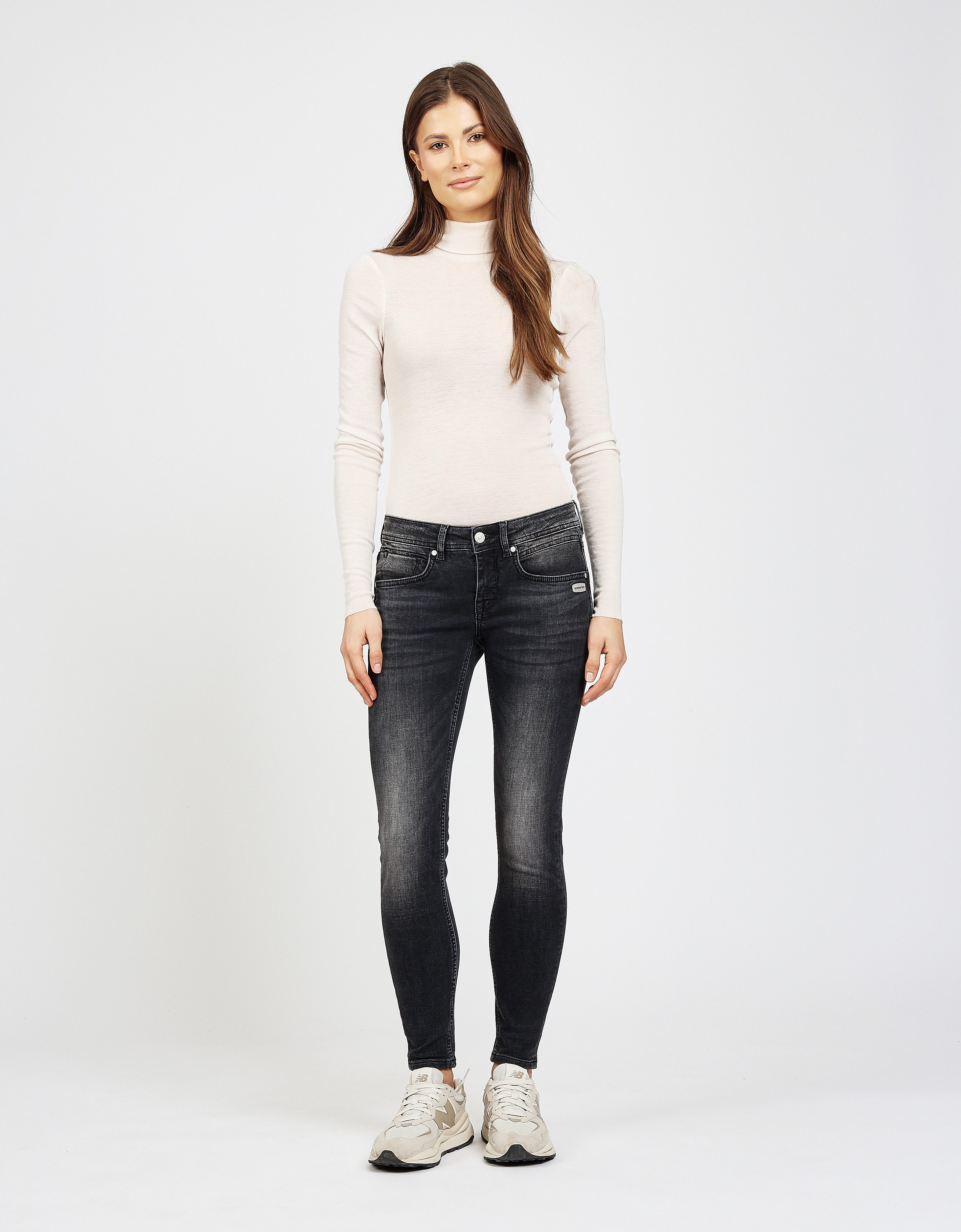 GANG Skinny fit jeans 94FAITH CROPPED met verkorte pijplengte