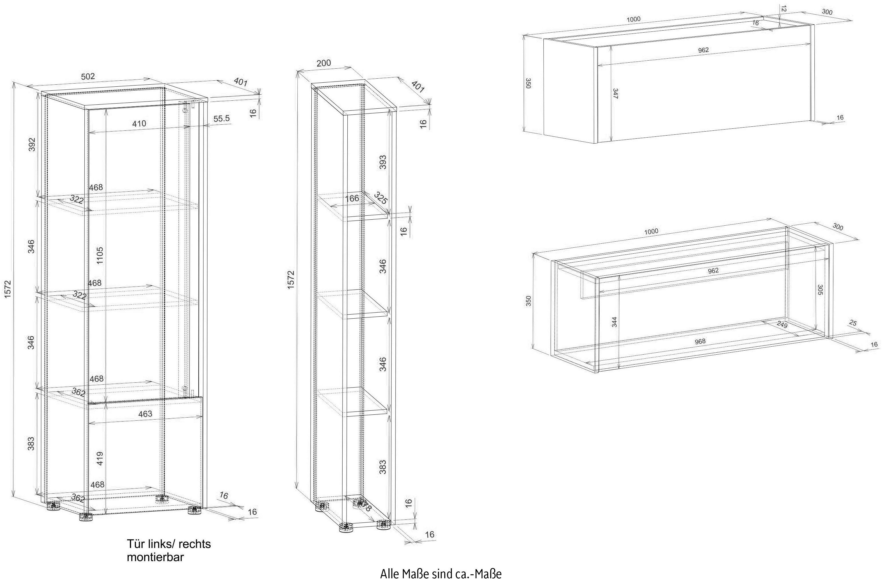 INOSIGN Set kantoormeubelen City/Giron Thuiskantoor (set, 4-delig)