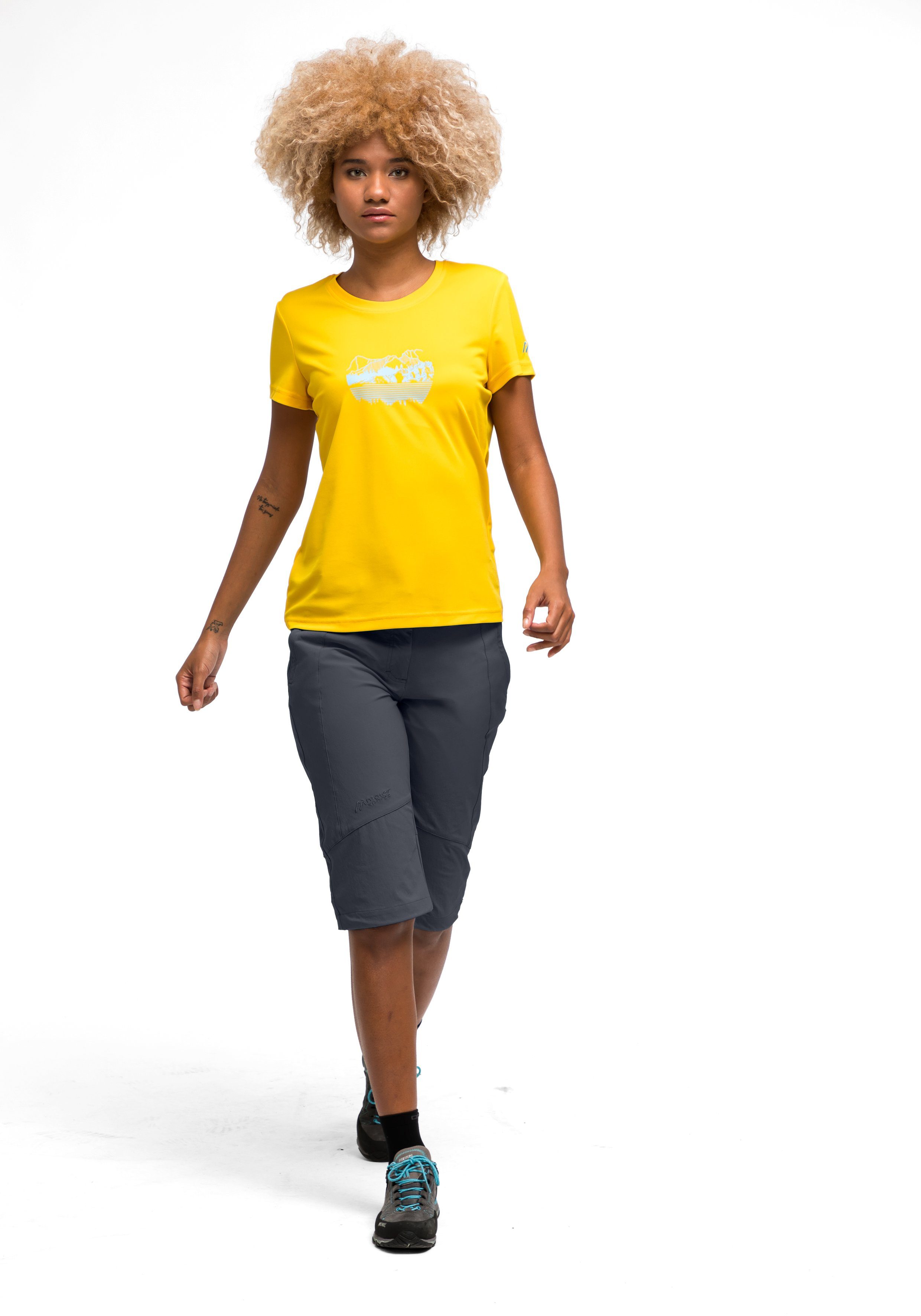 Maier Sports Capribroek Kluane Dames shorts, korte wandelbroek, outdoorbroek met 2 zakken, regular fit
