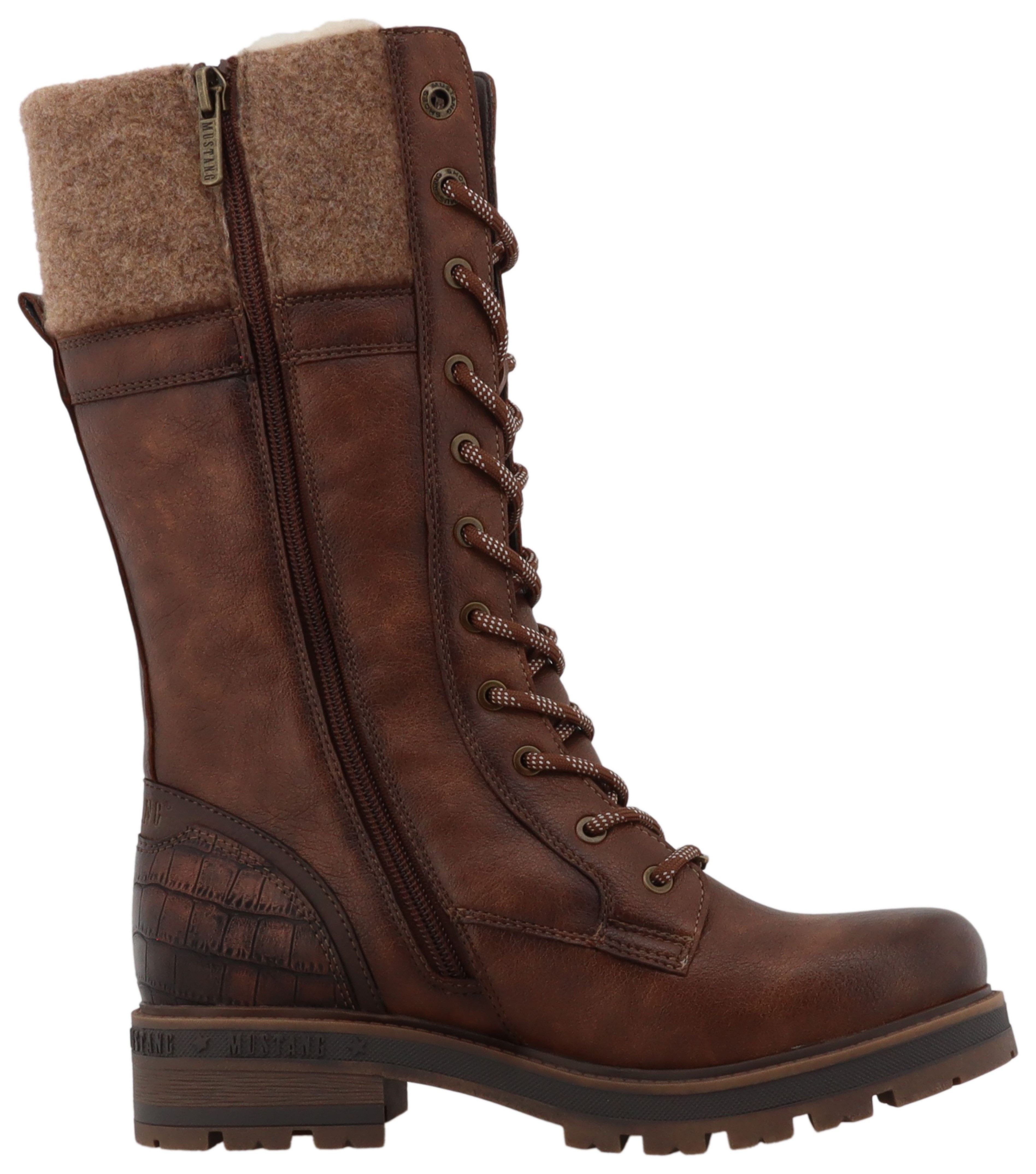 Mustang Shoes Winterlaarzen Darleen Veterlaarzen met ritssluiting