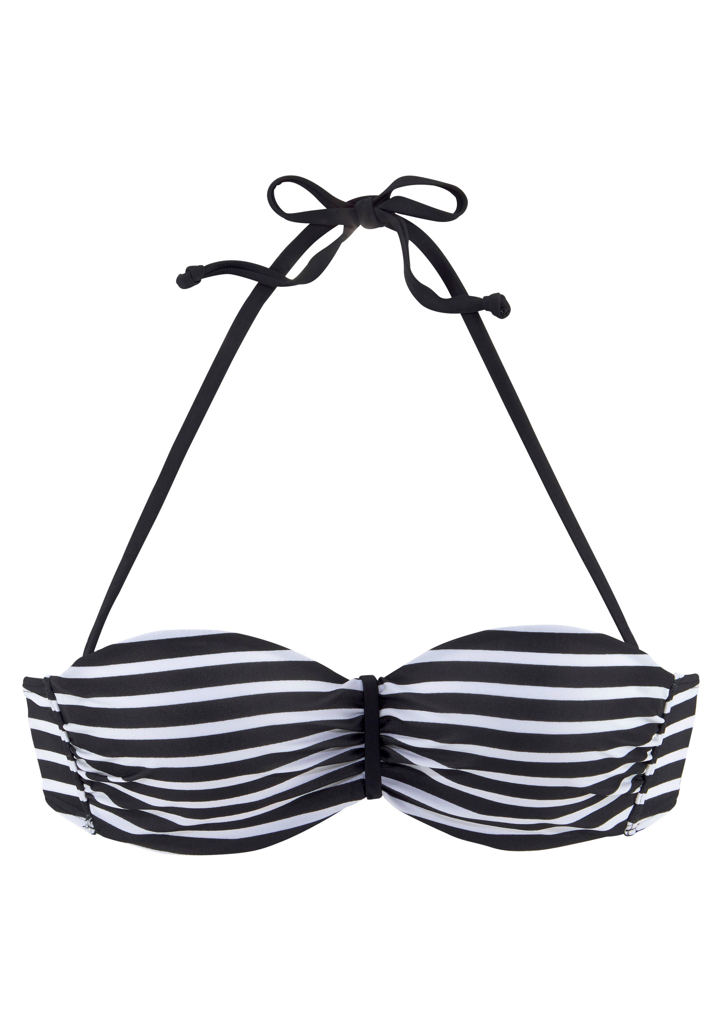 Venice Beach Bandeau-bikinitop Summer met aangerimpeld midden