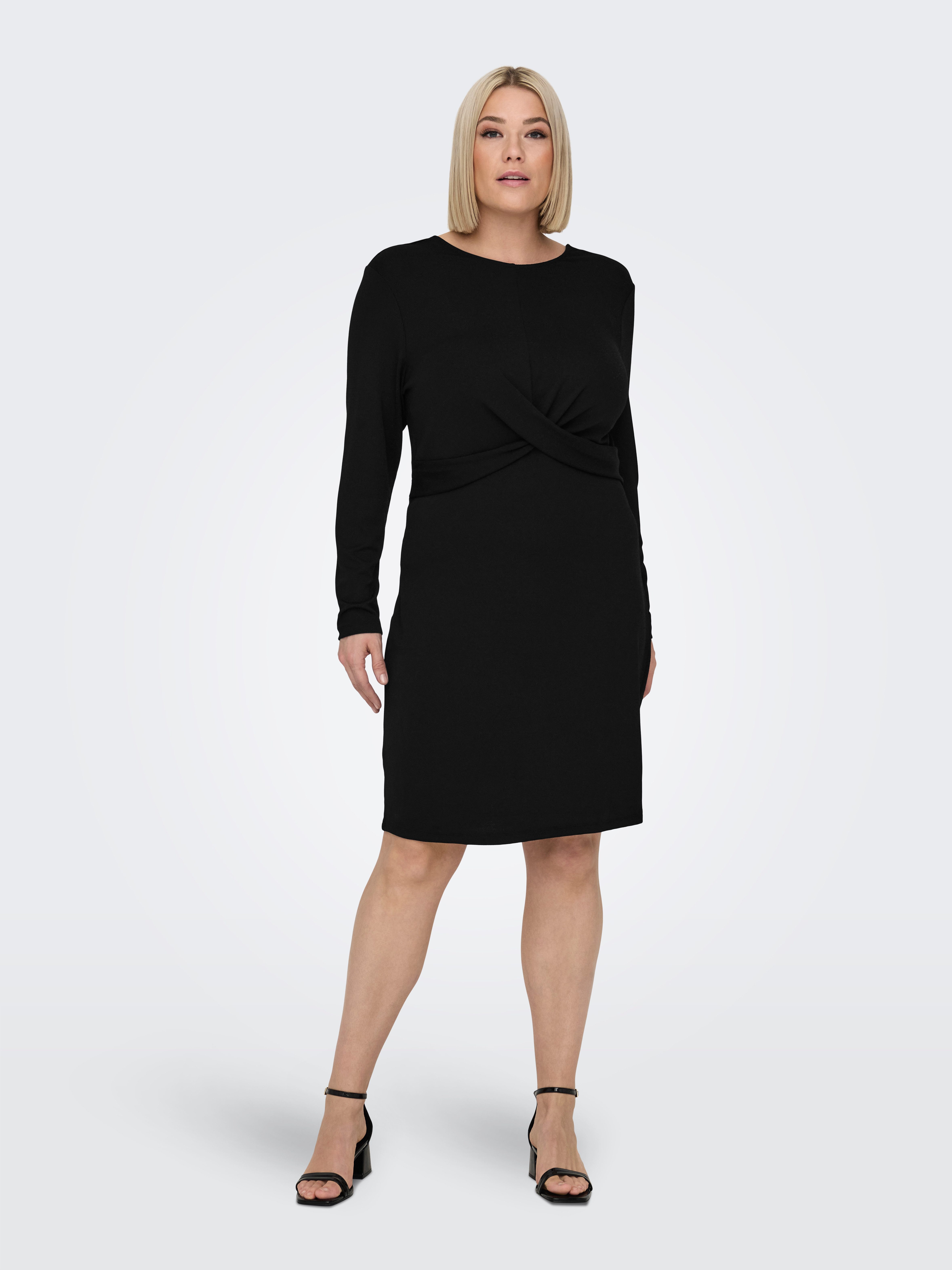 ONLY CARMAKOMA Jerseyjurk CARQUEEN L S GLITTER TWIST DRESS JRS BF