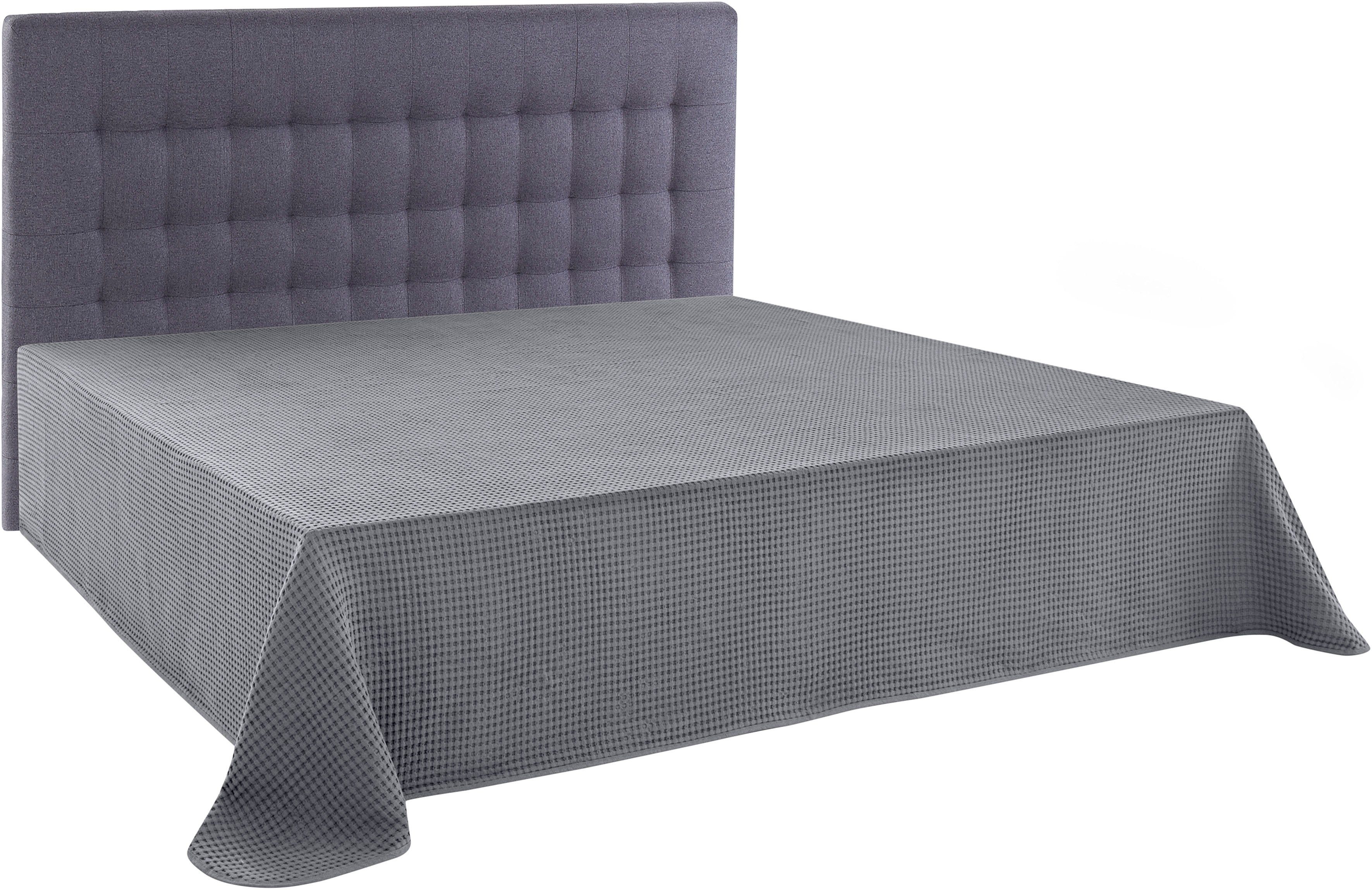 andas Sprei Greta in wafelpiqué-look, vele kleuren beschikbaar, deken vanaf 150x250 cm