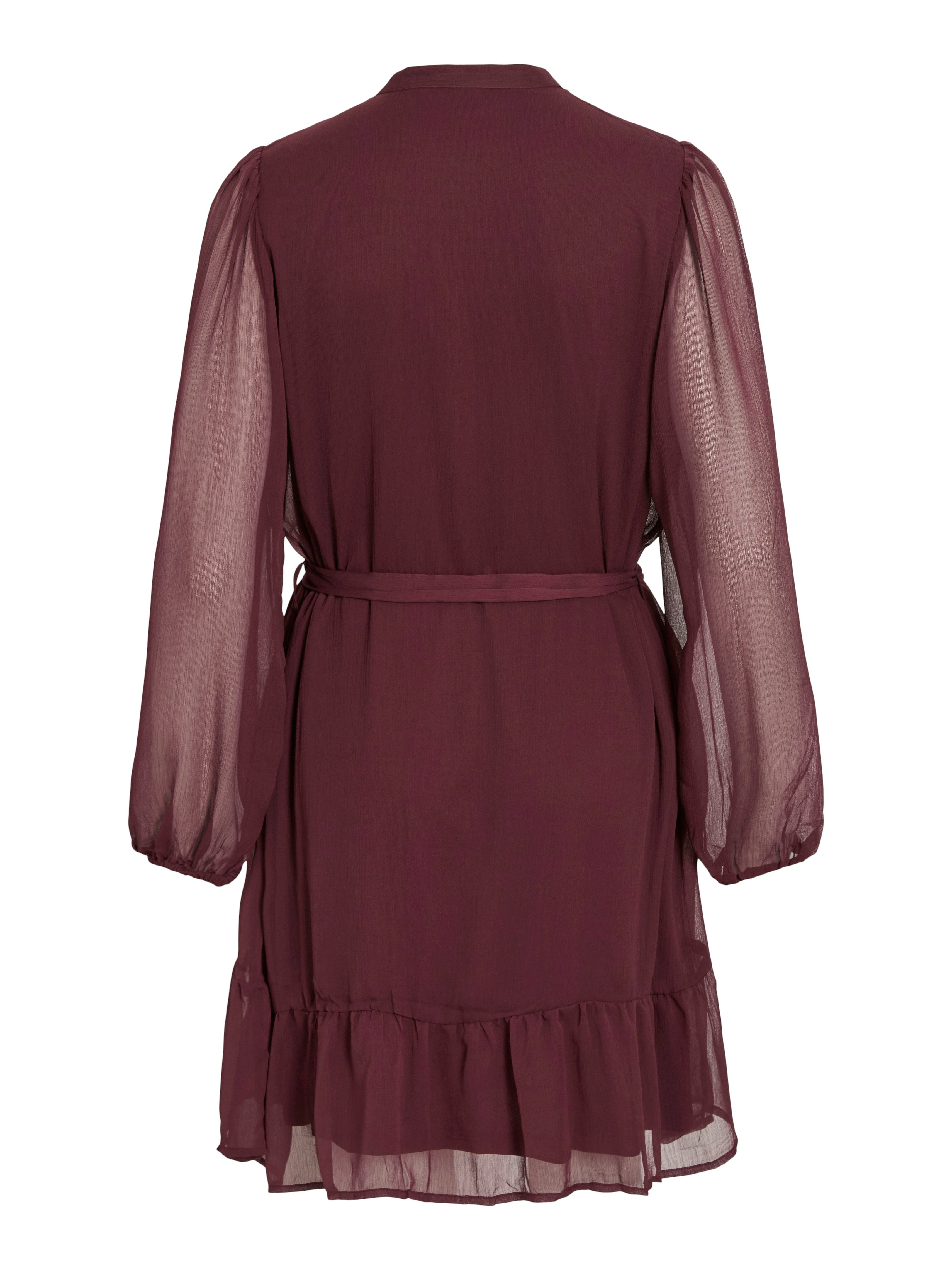 Vila Chiffon jurk VIFALIA L/S DRESS - NOOS