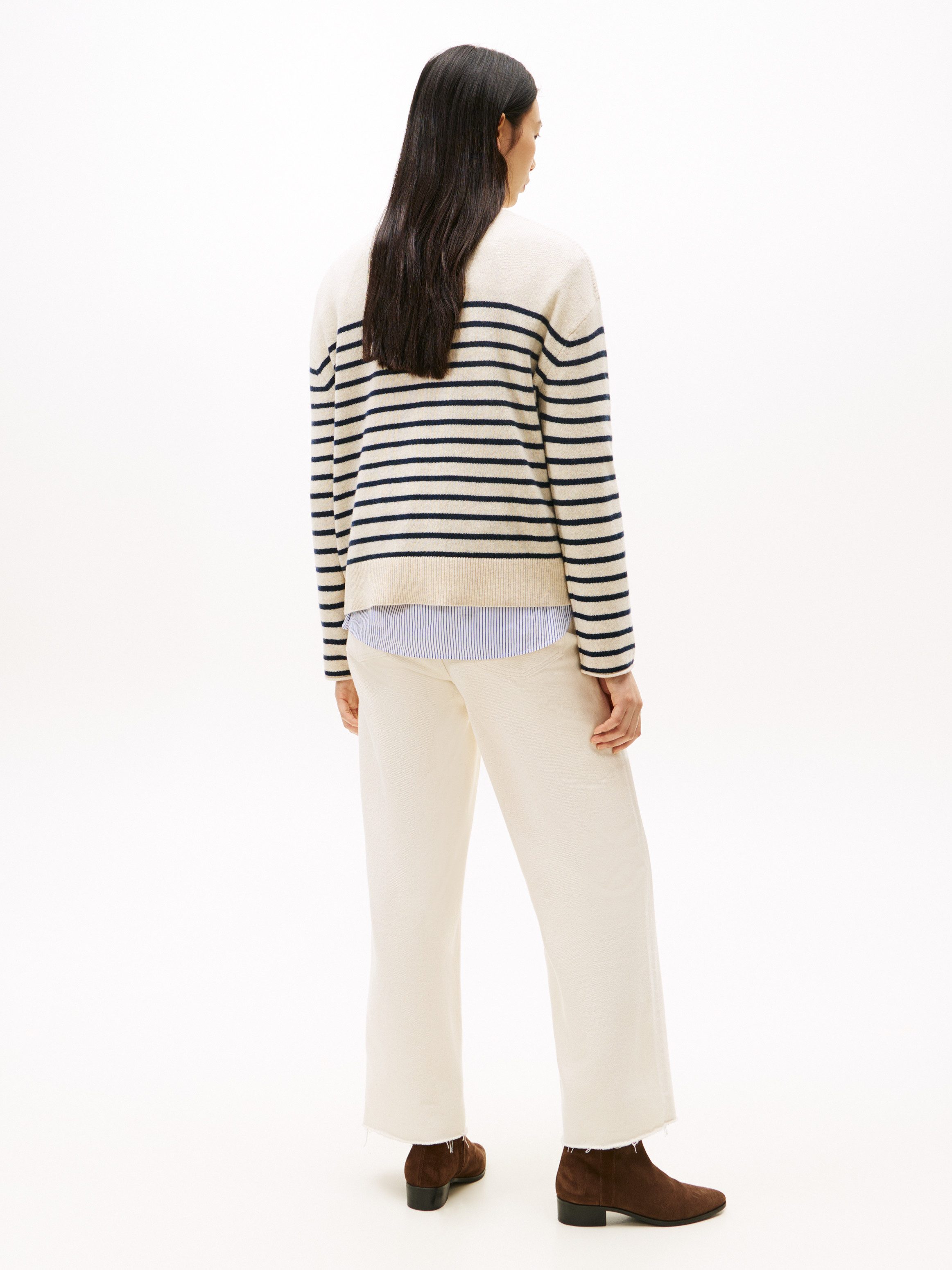 Tommy Hilfiger Gebreide trui SOFT WOOL RLXD C-NK LS SWT