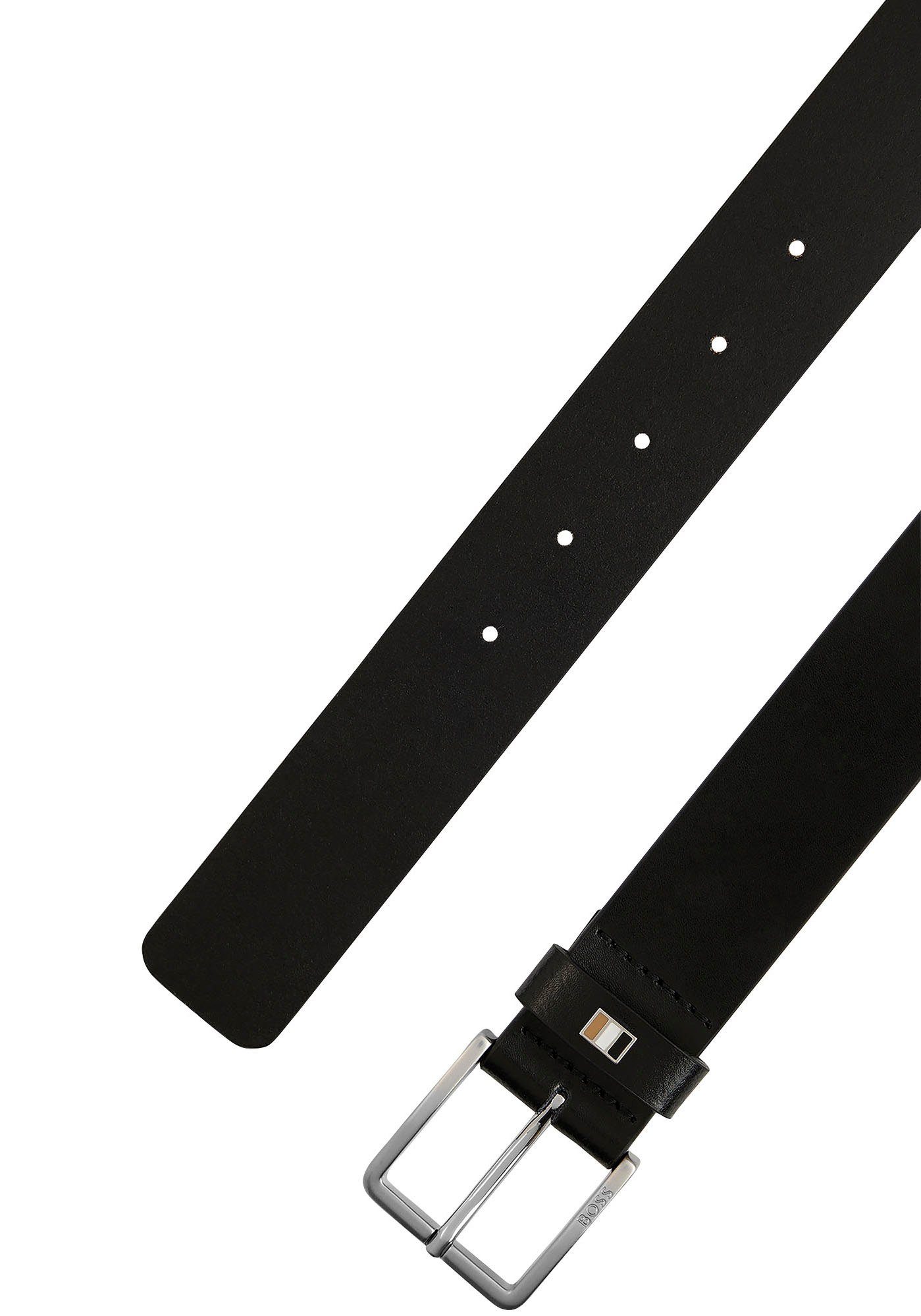 Boss Leren riem Ther-Flag-E_Sz35 met stijlvolle merkdetaillering