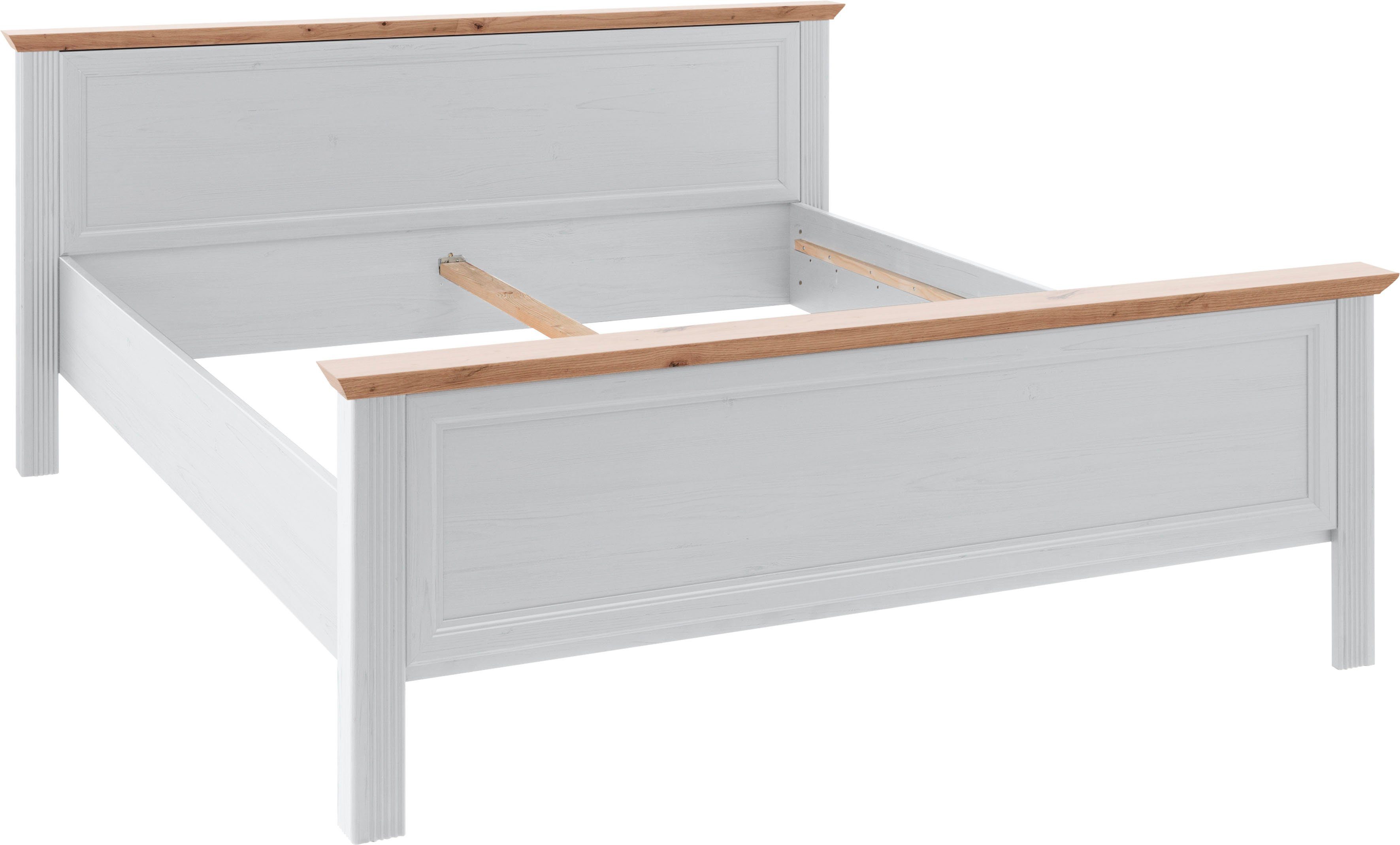 Schlafkontor Bedframe Jasmin II in landelijke stijl