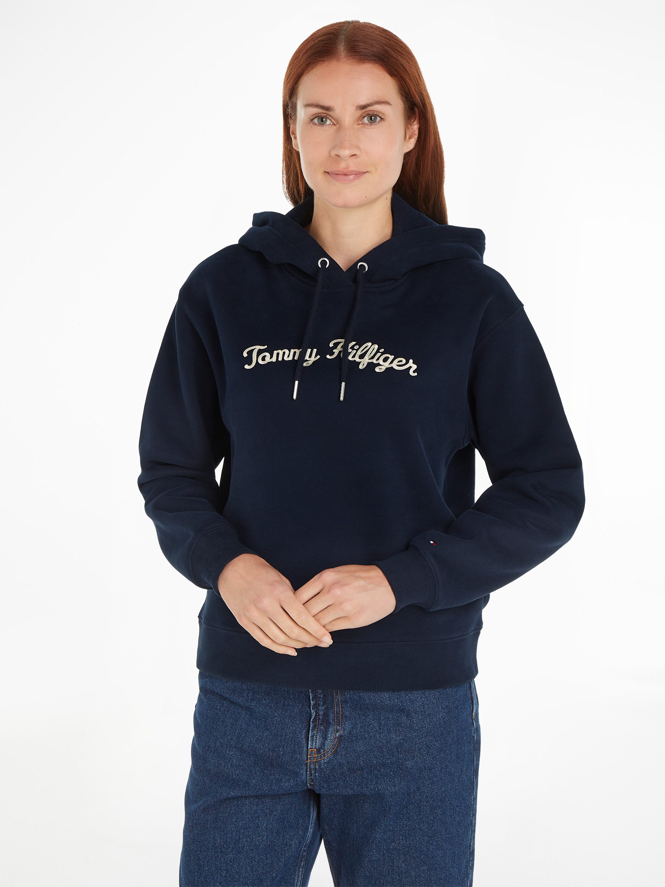 Tommy Hilfiger Hoodie IM REG SCRIPT HILFIGER HOODIE met tommy hilfiger script-logo-opschrift