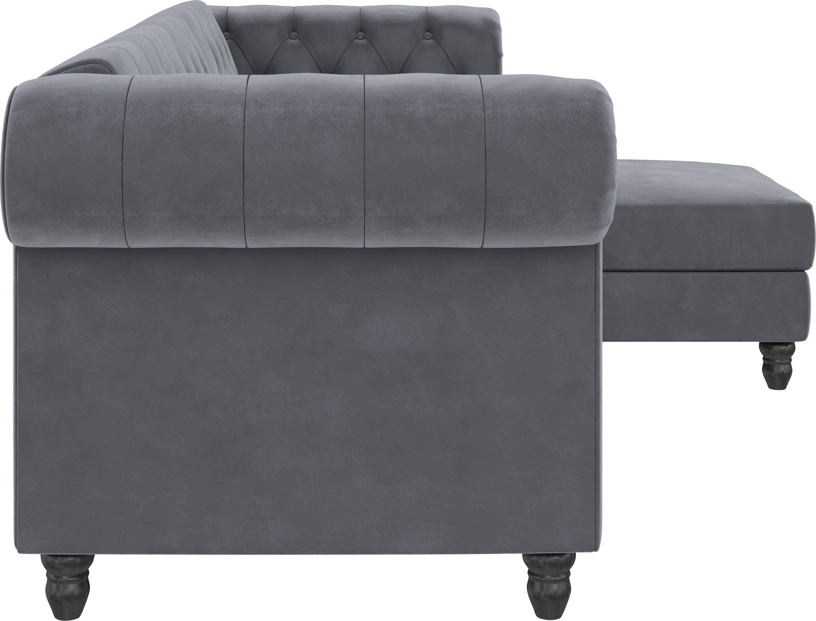 Dorel Home Hoekbank Felix, L-model, 241 cm (ligoppervlak108x195 cm), récamier verwisselbaar,