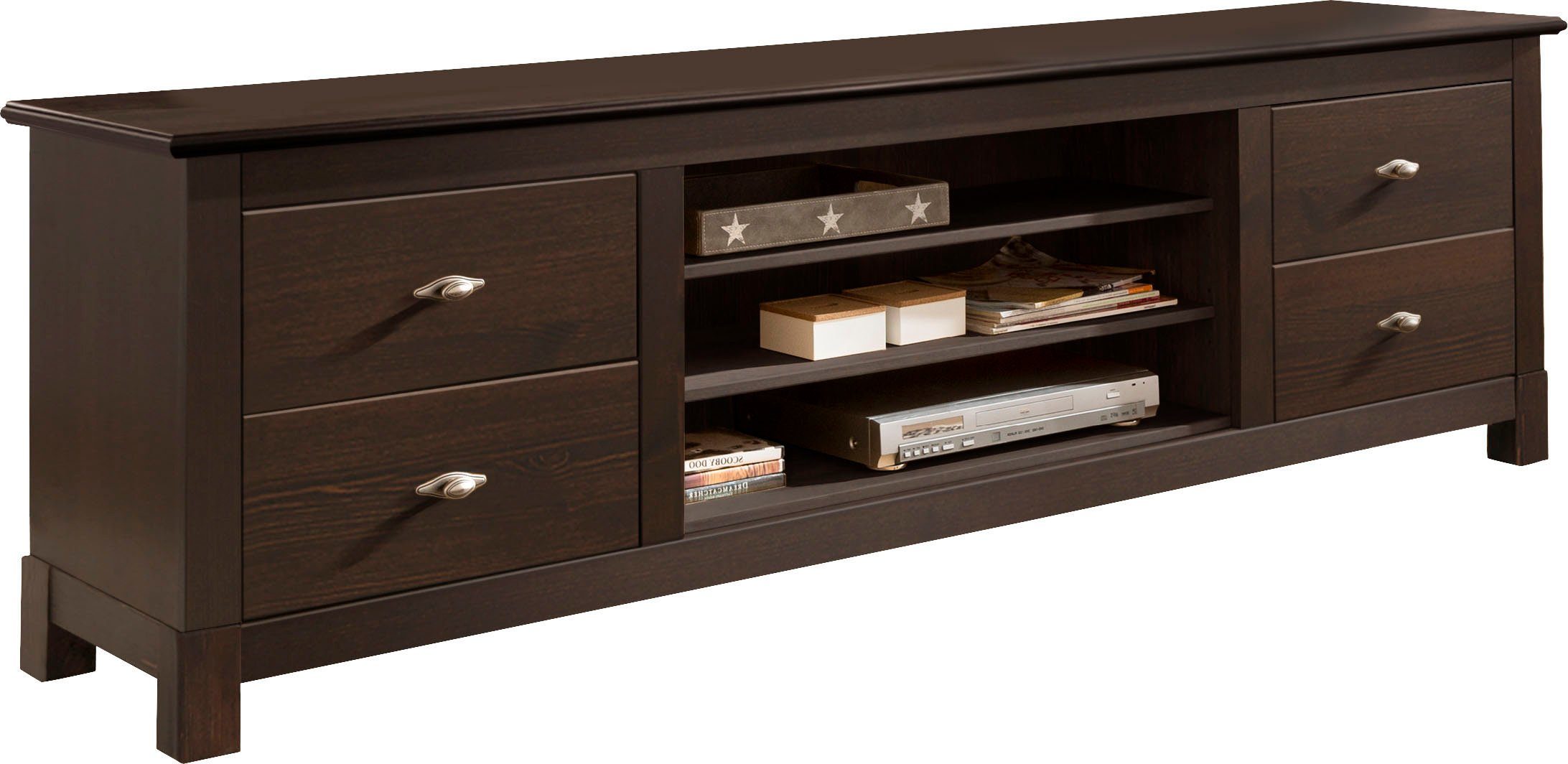 Home affaire Tv-meubel Rauna Commode, breedte 200 cm lowboards bruin
