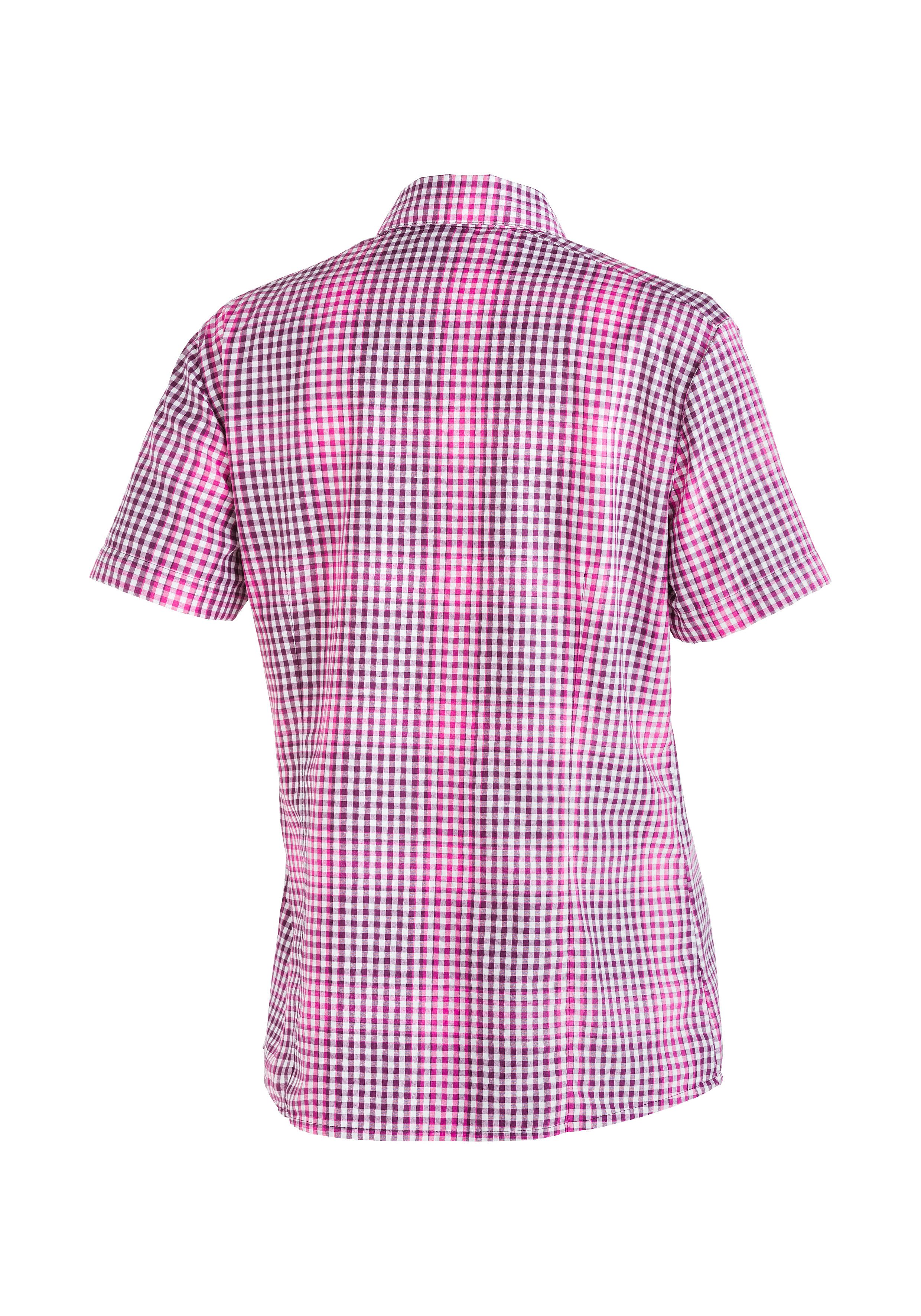 Maier Sports Geruite blouse met overhemdkraag